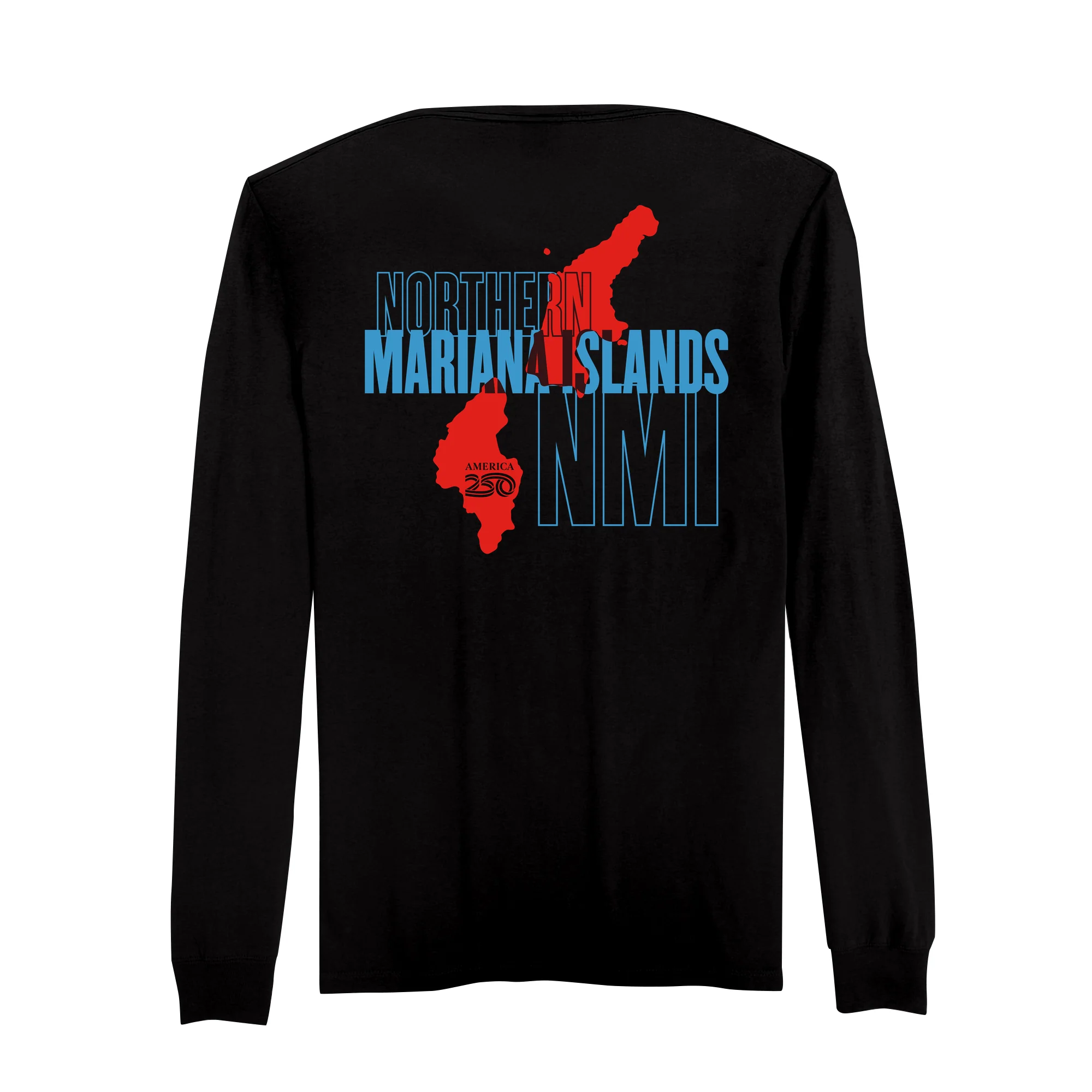 Official America250 Northern Mariana Islands Men's Long Sleeve T-Shirt - Image 5