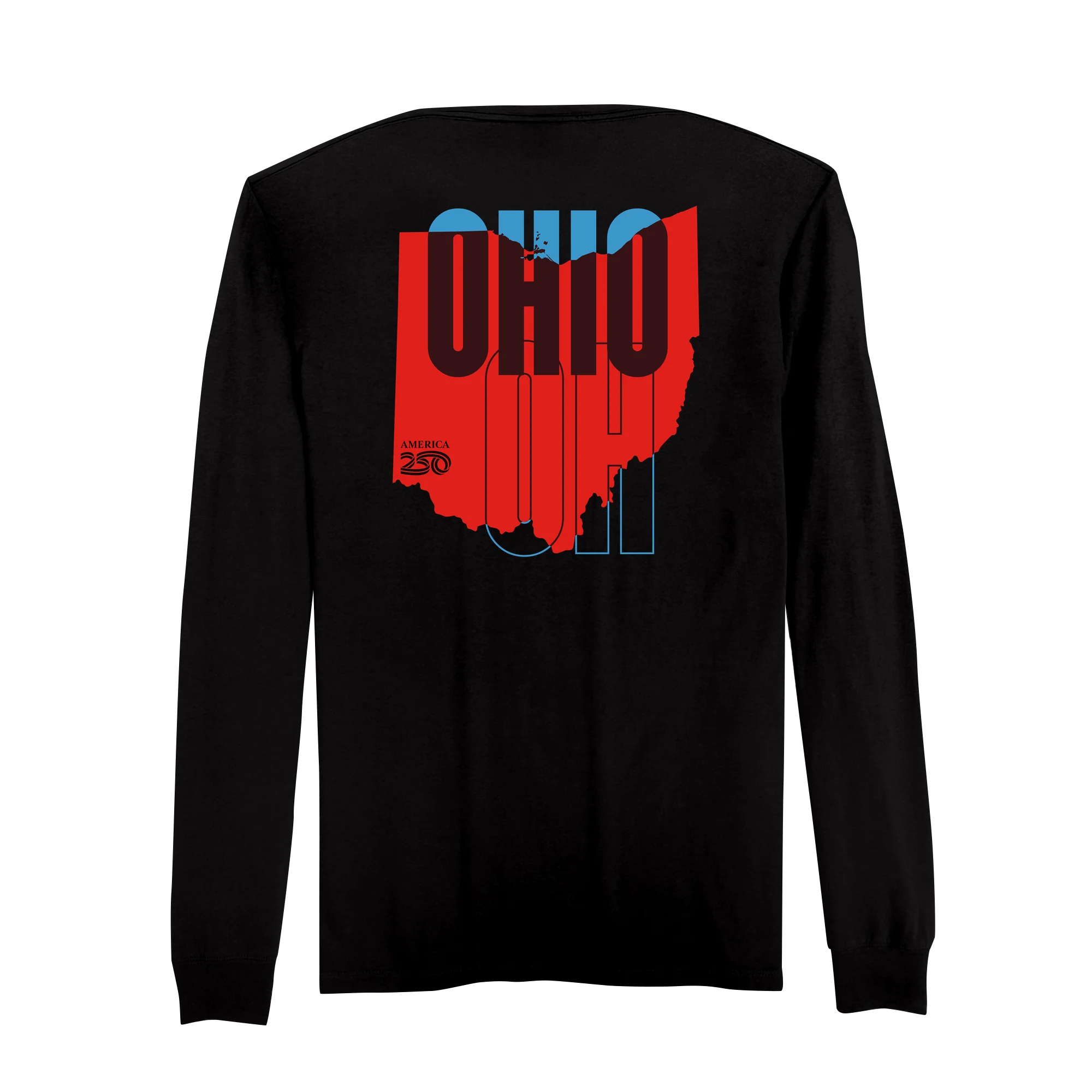 Official America250 Ohio Men's Long Sleeve T-Shirt - Image 5