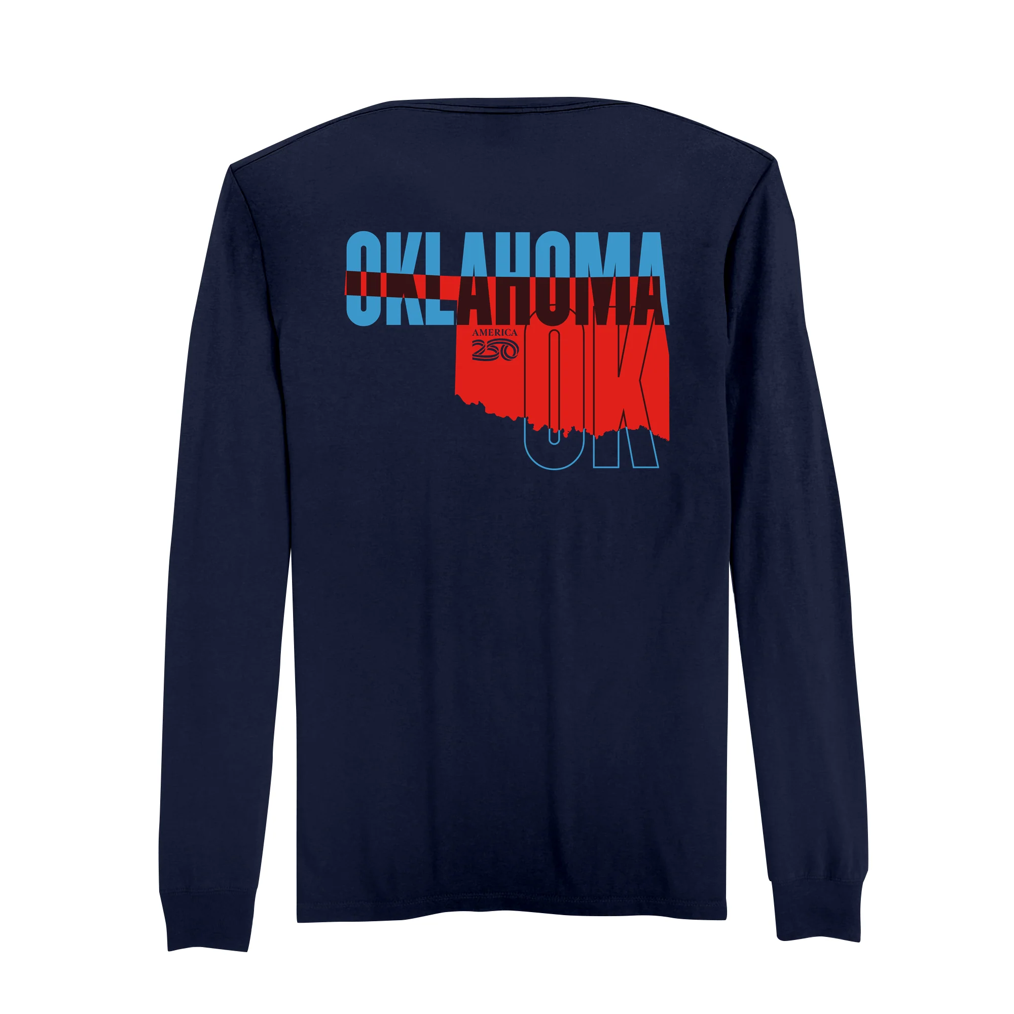 Official America250 Oklahoma Men's Long Sleeve T-Shirt