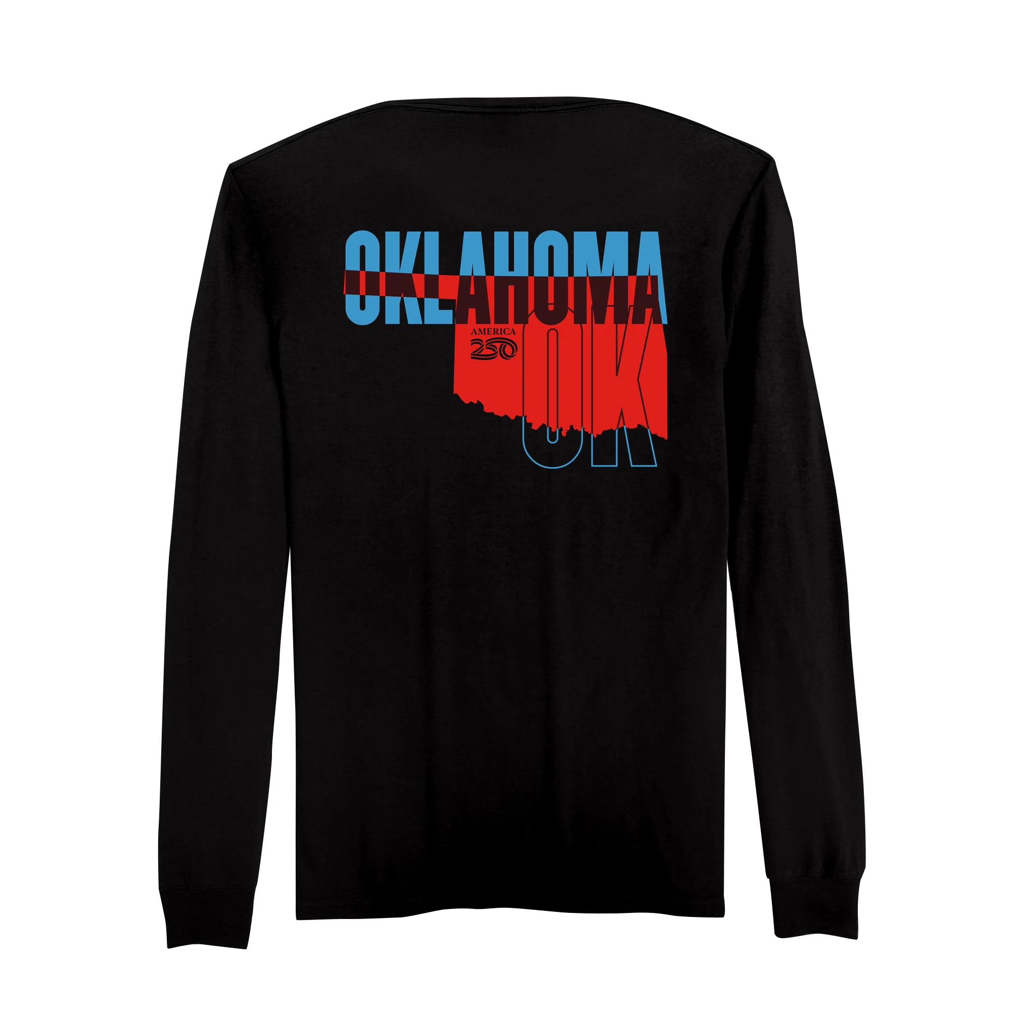 Official America250 Oklahoma Men's Long Sleeve T-Shirt - Image 5