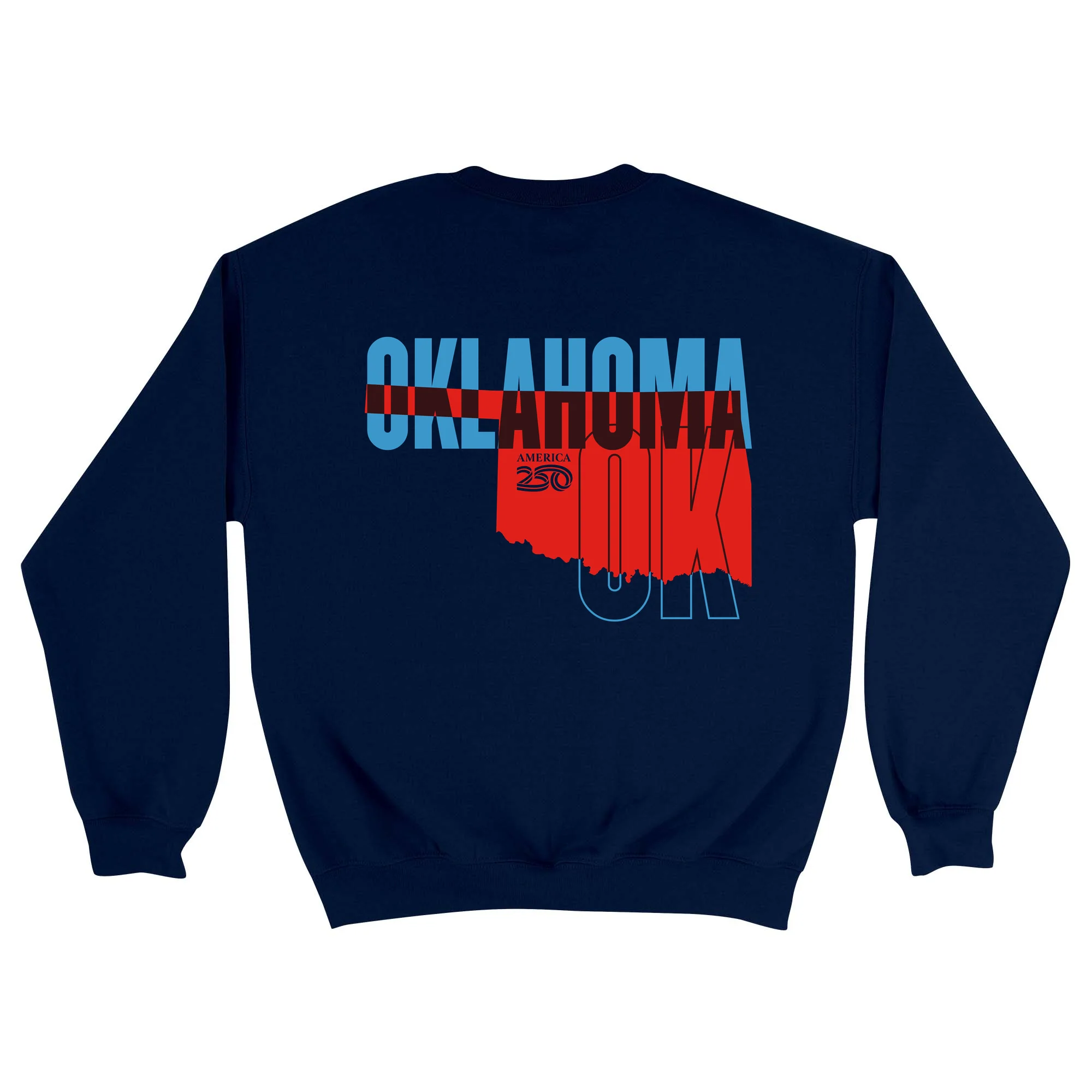 Official America250 Oklahoma Unisex Crewneck Sweatshirt