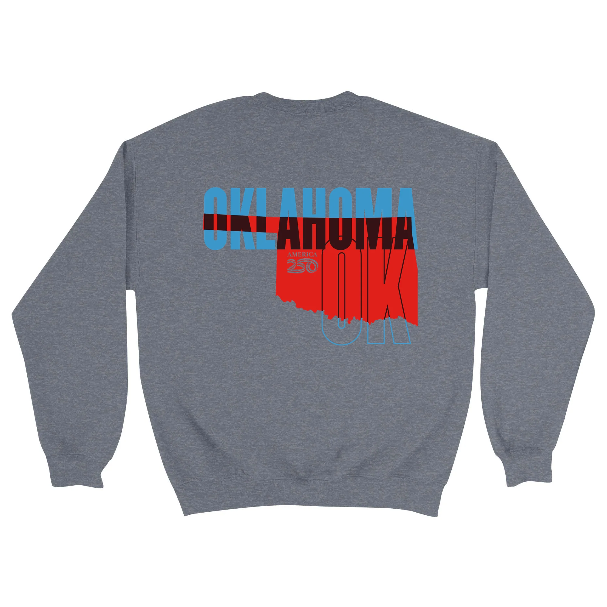 Official America250 Oklahoma Unisex Crewneck Sweatshirt - Image 3