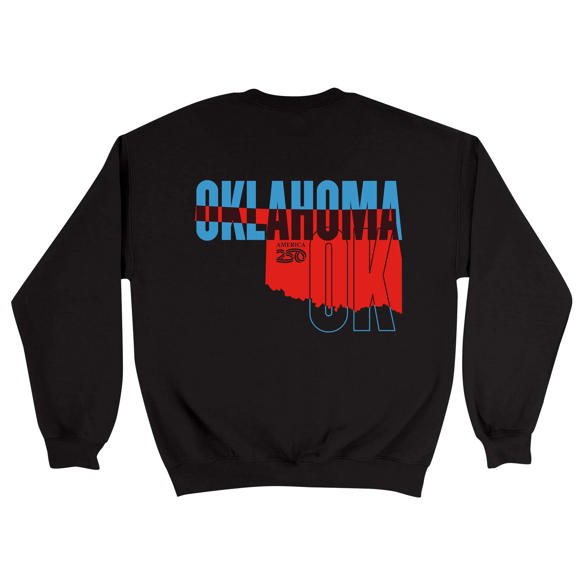 Official America250 Oklahoma Unisex Crewneck Sweatshirt - Image 5