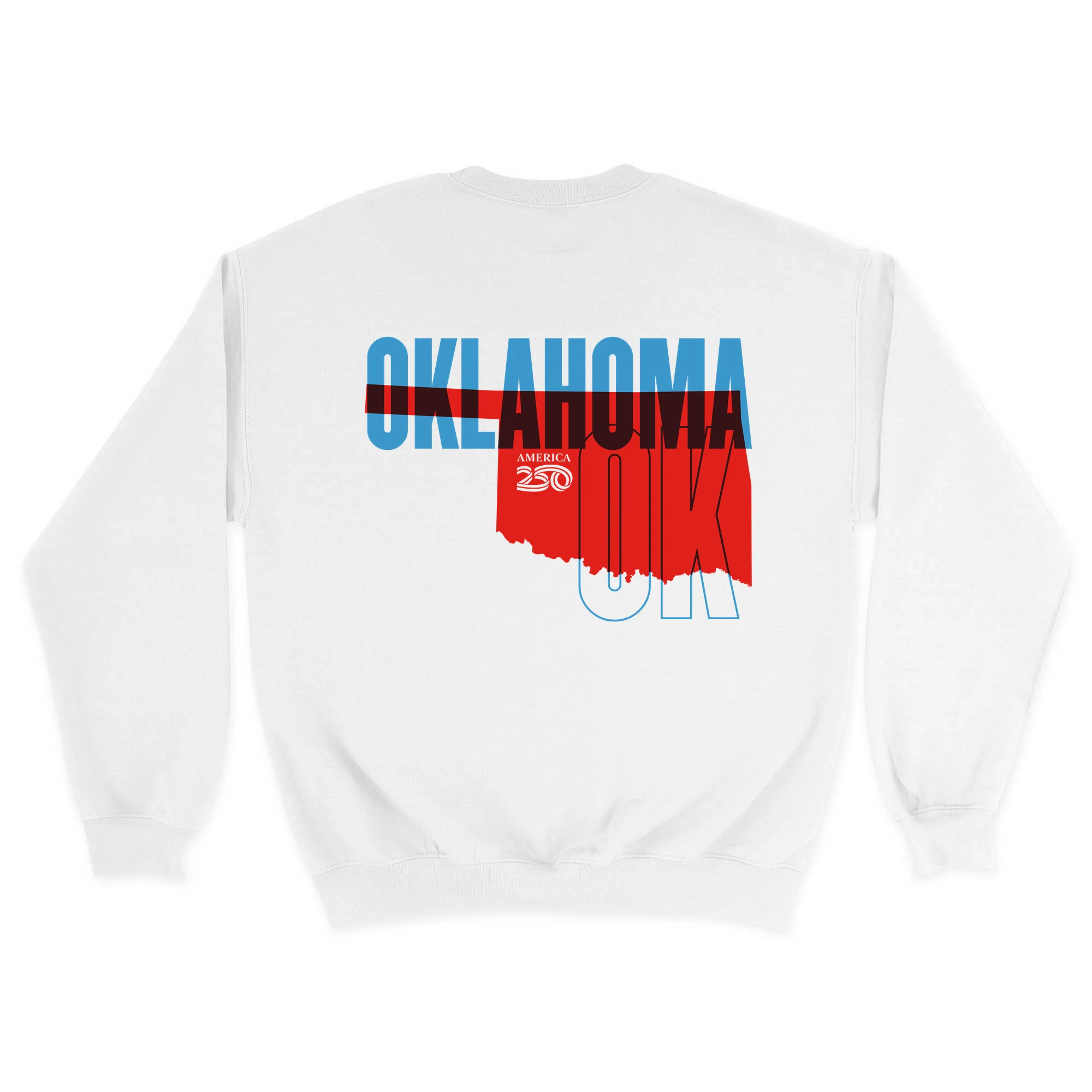 Official America250 Oklahoma Unisex Crewneck Sweatshirt - Image 7