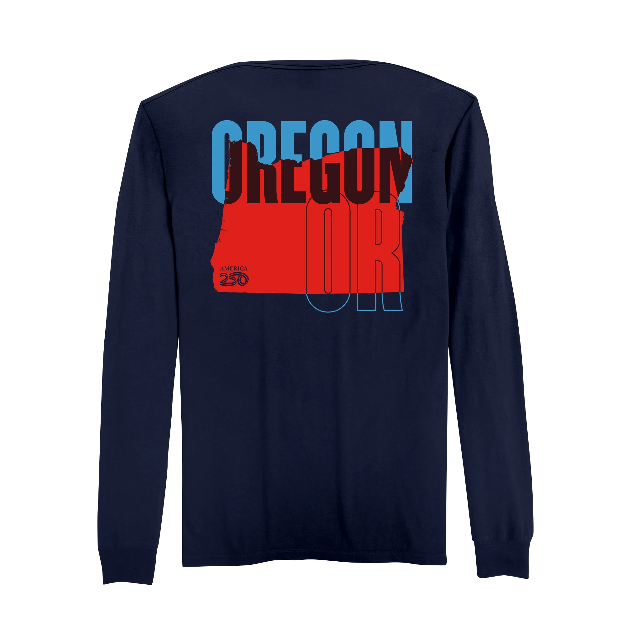 Official America250 Oregon Men's Long Sleeve T-Shirt