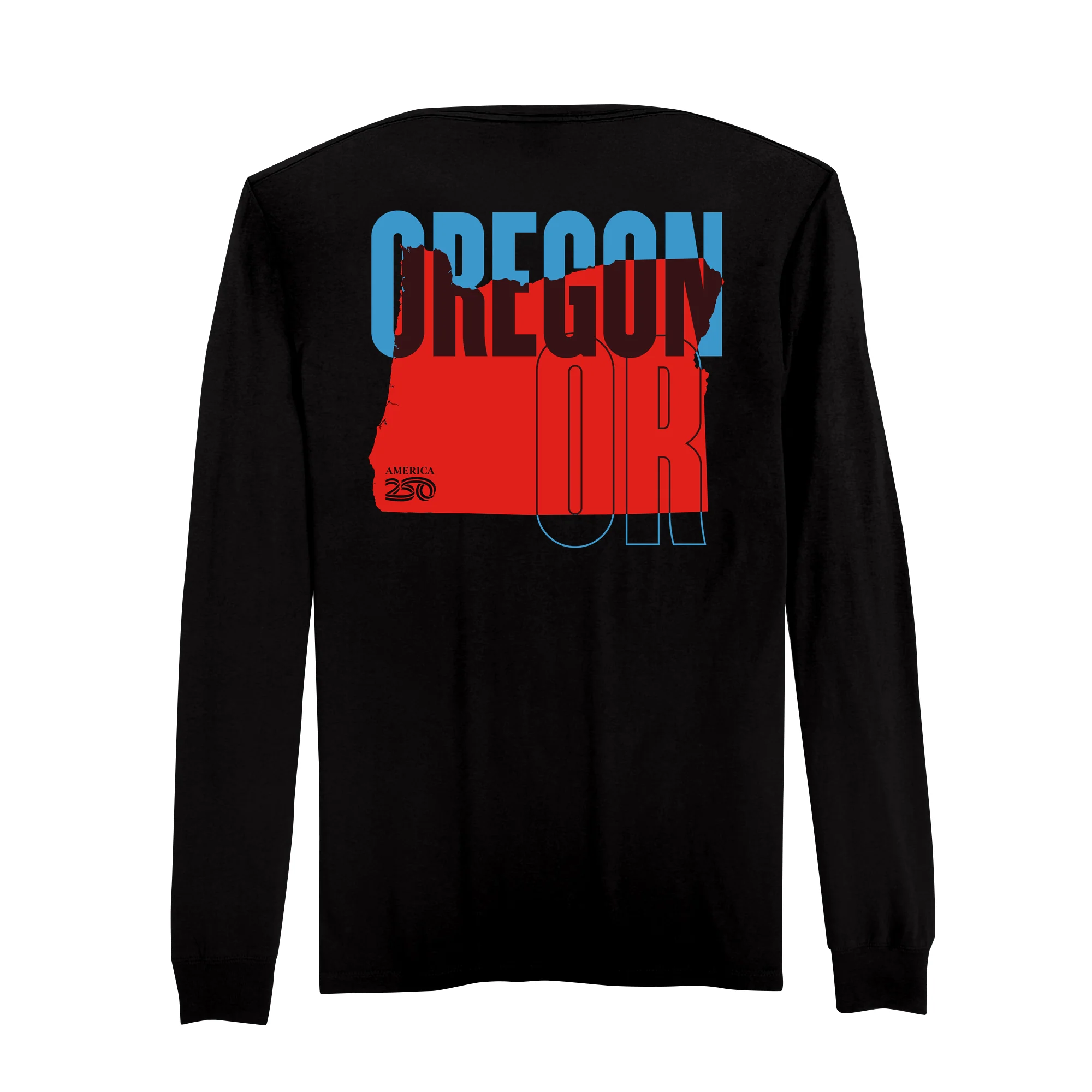 Official America250 Oregon Men's Long Sleeve T-Shirt - Image 5