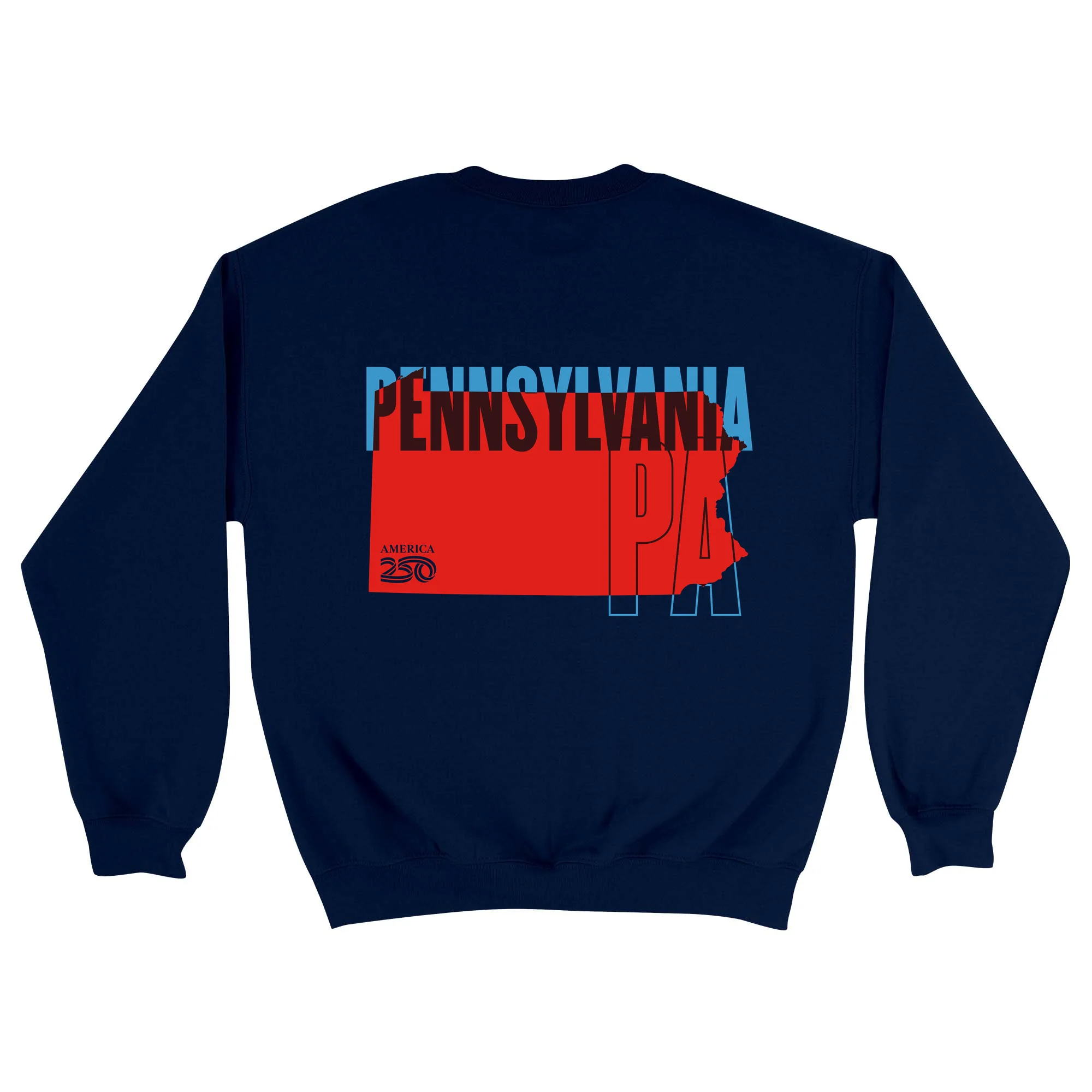 Official America250 Pennsylvania Unisex Crewneck Sweatshirt