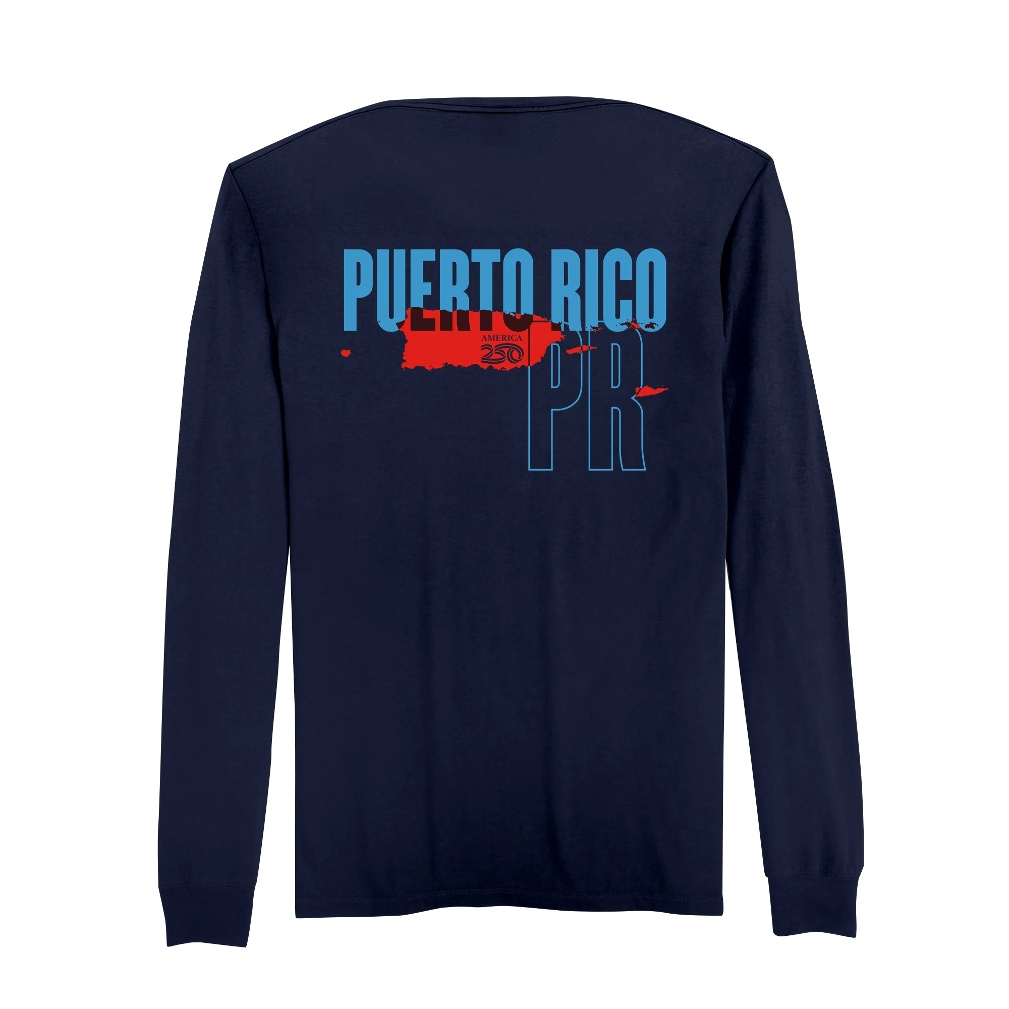 Official America250 Puerto Rico Men's Long Sleeve T-Shirt