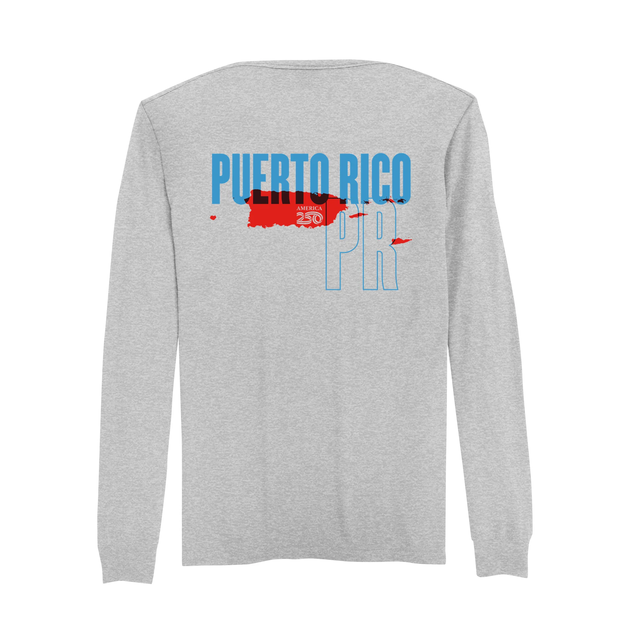 Official America250 Puerto Rico Men's Long Sleeve T-Shirt - Image 3