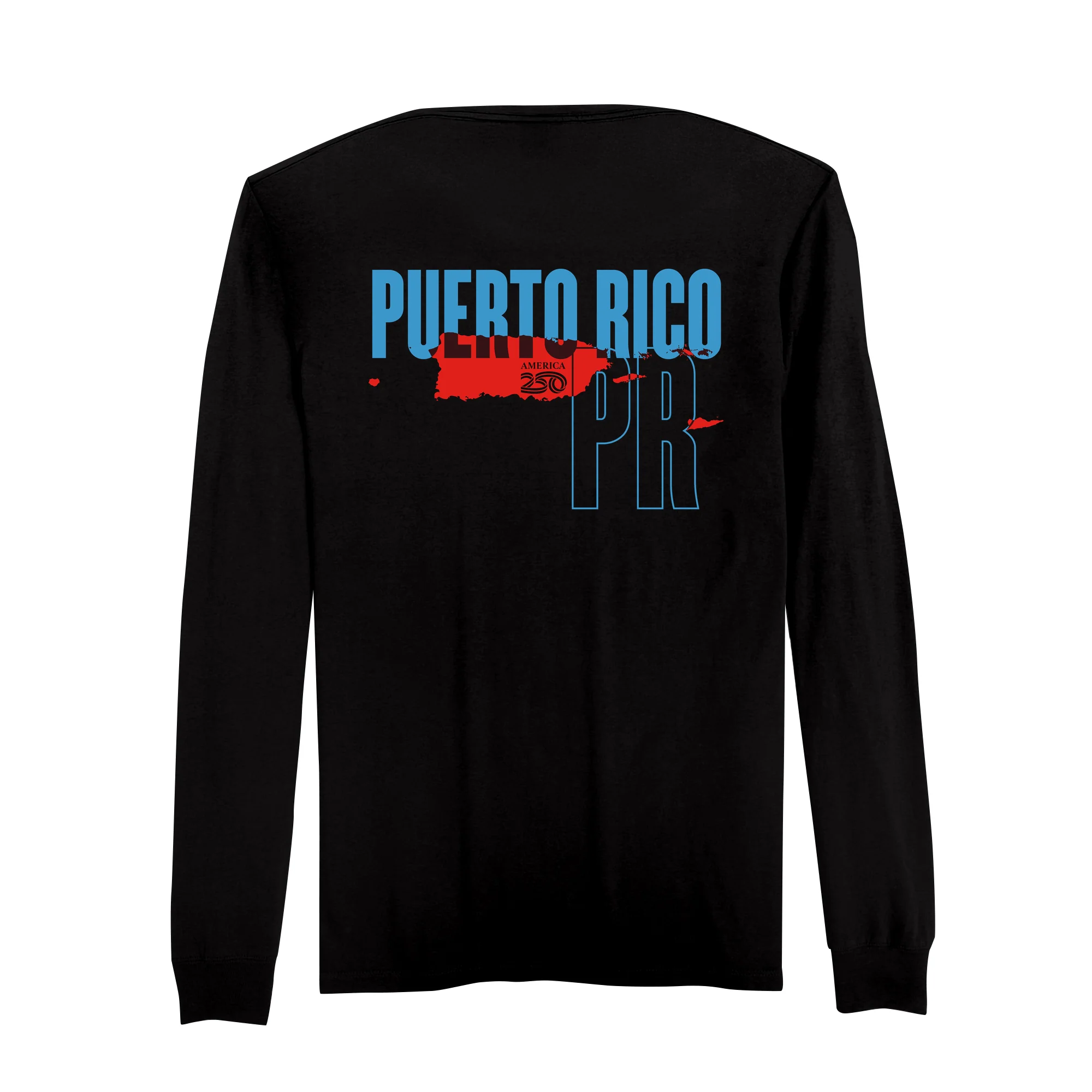 Official America250 Puerto Rico Men's Long Sleeve T-Shirt - Image 5