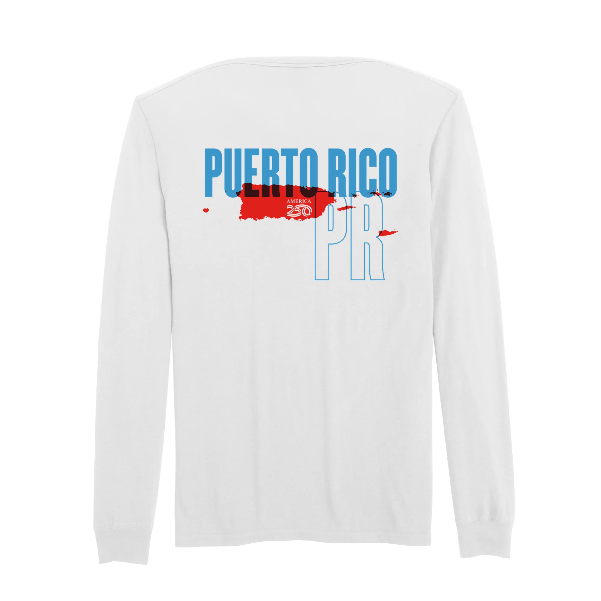 Official America250 Puerto Rico Men's Long Sleeve T-Shirt - Image 7