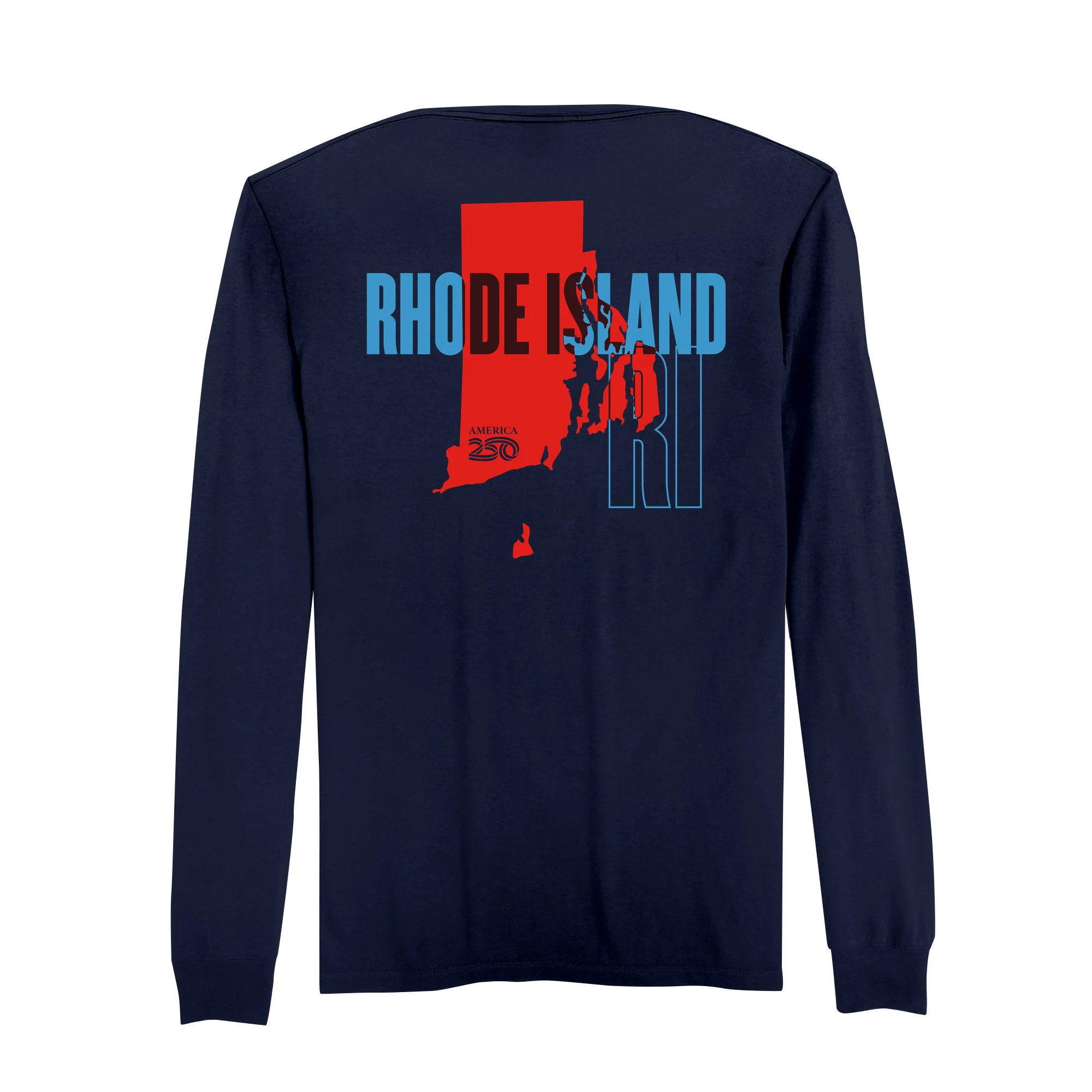 Official America250 Rhode Island Men's Long Sleeve T-Shirt