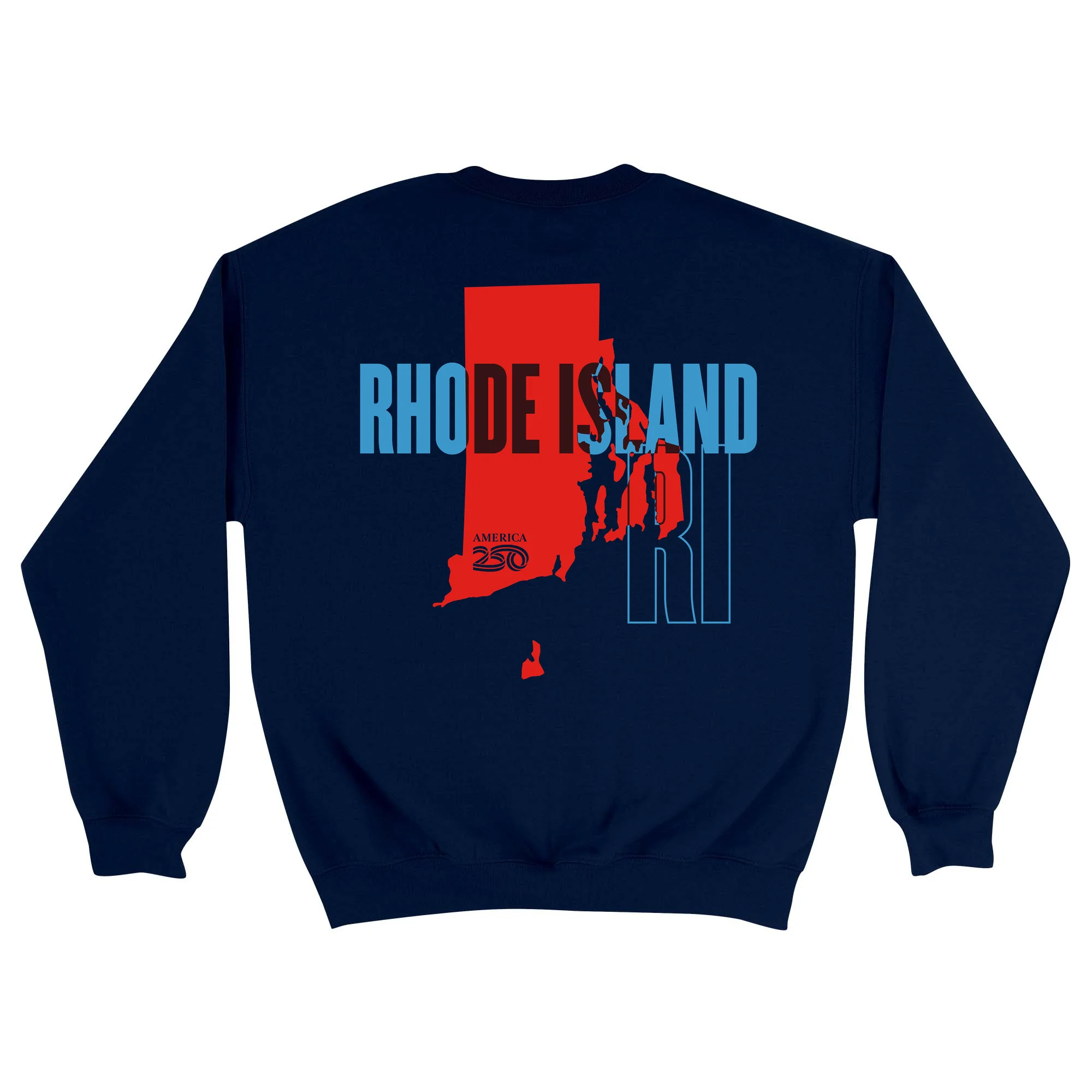 Official America250 Rhode Island Unisex Crewneck Sweatshirt
