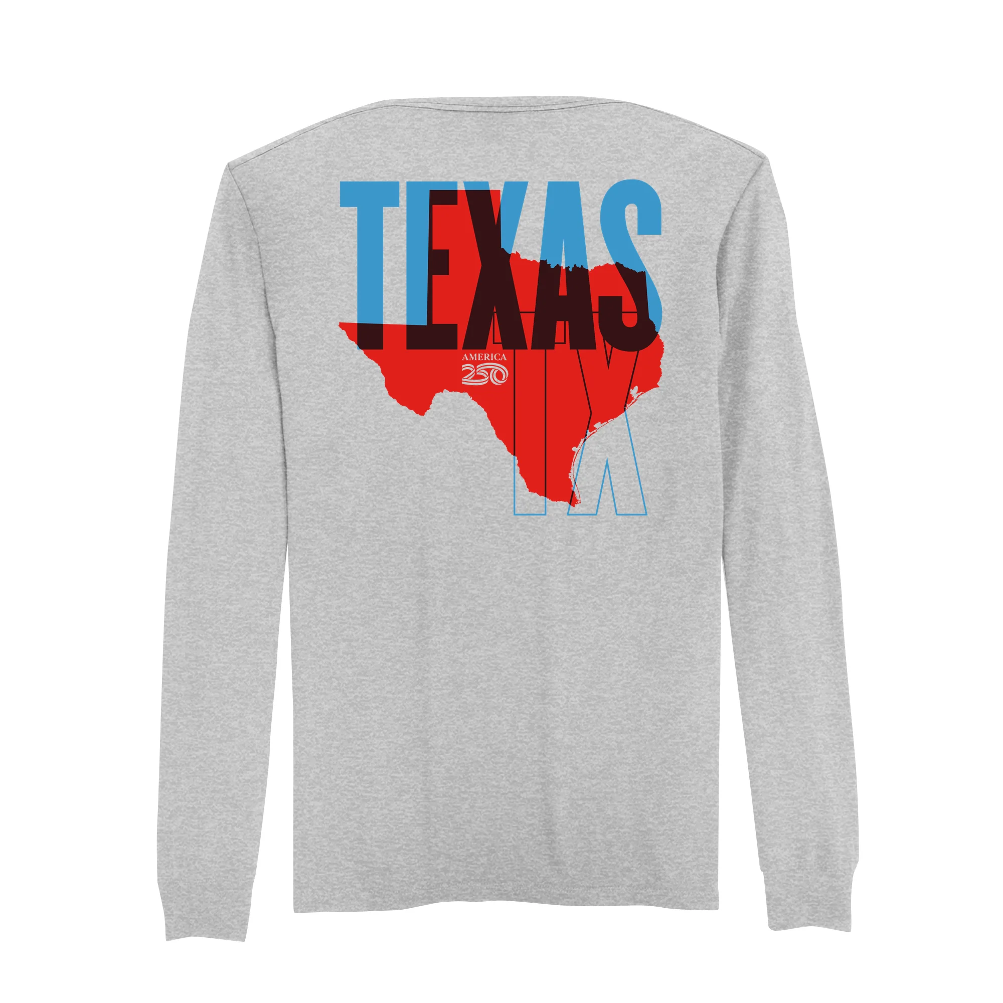 Official America250 Texas Men's Long Sleeve T-Shirt - Image 3