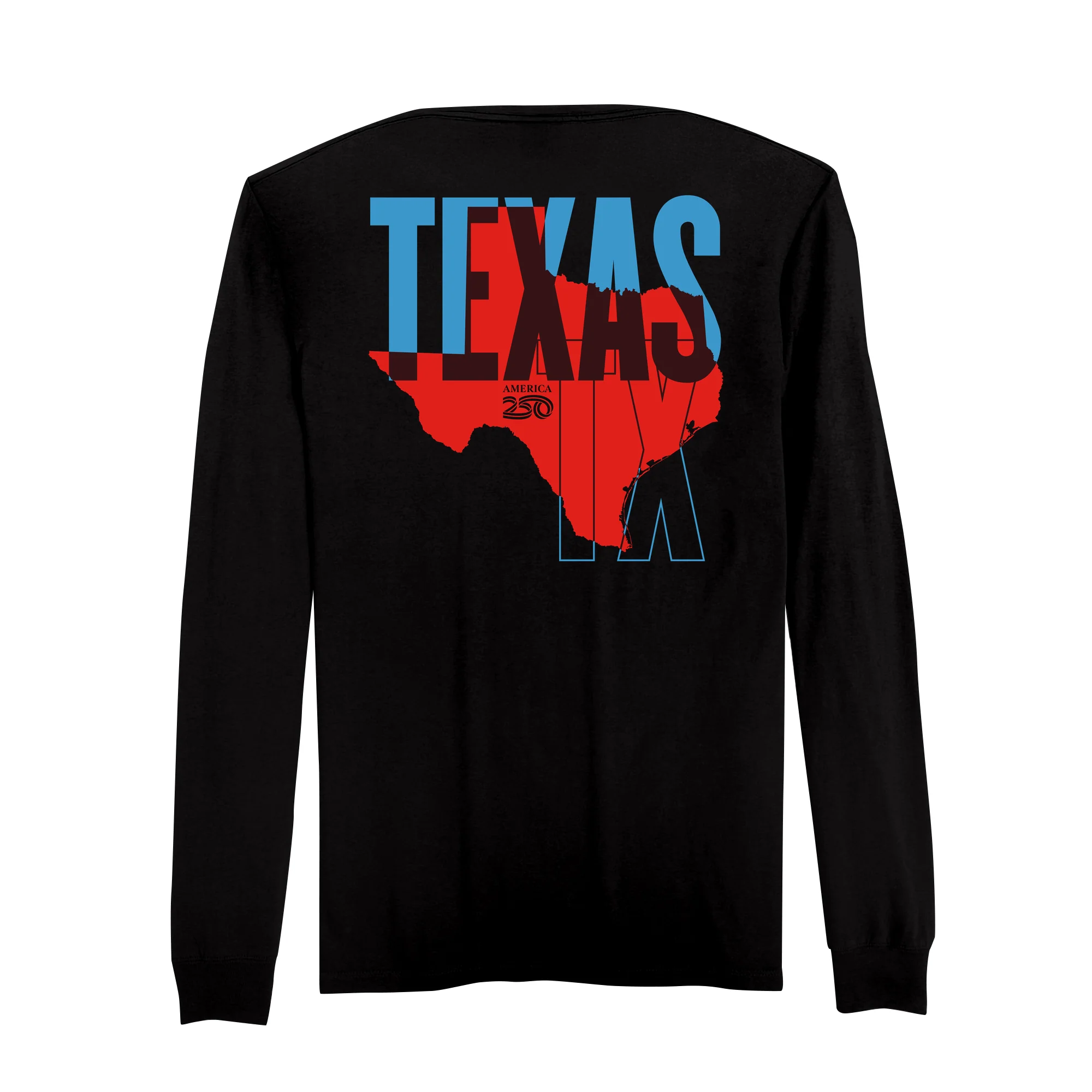 Official America250 Texas Men's Long Sleeve T-Shirt - Image 5