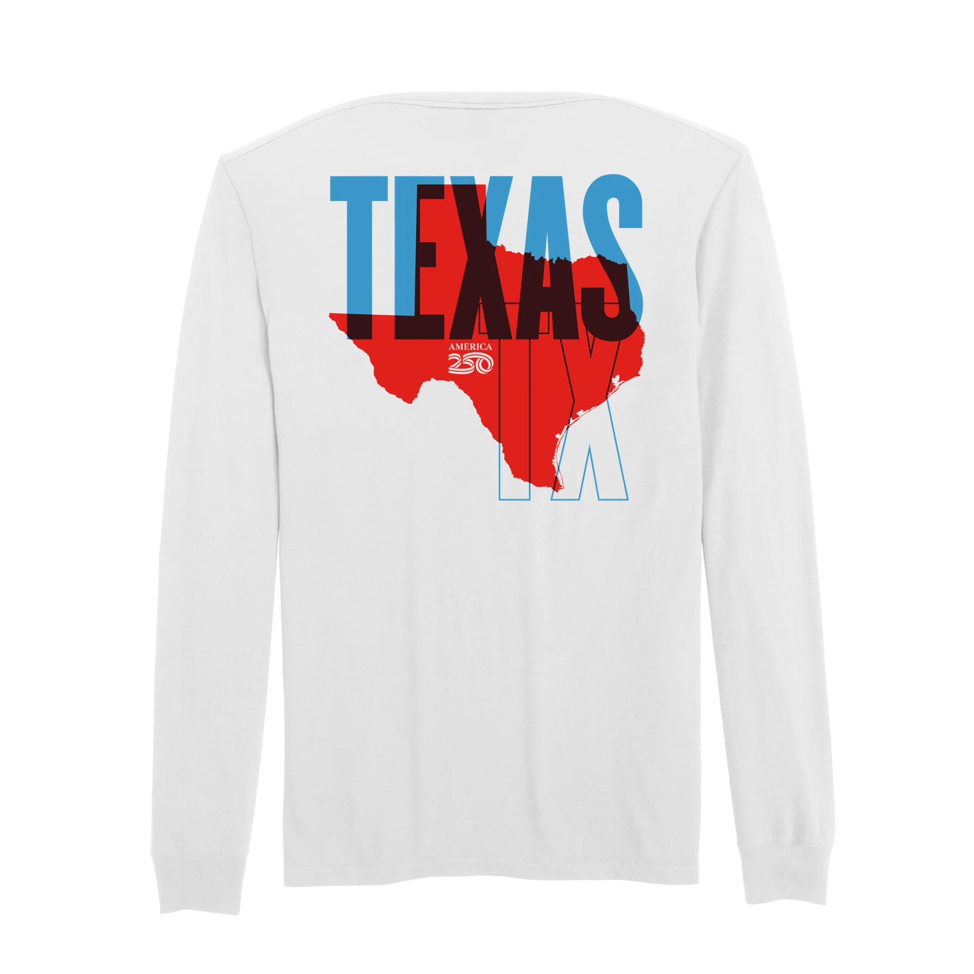 Official America250 Texas Men's Long Sleeve T-Shirt - Image 7