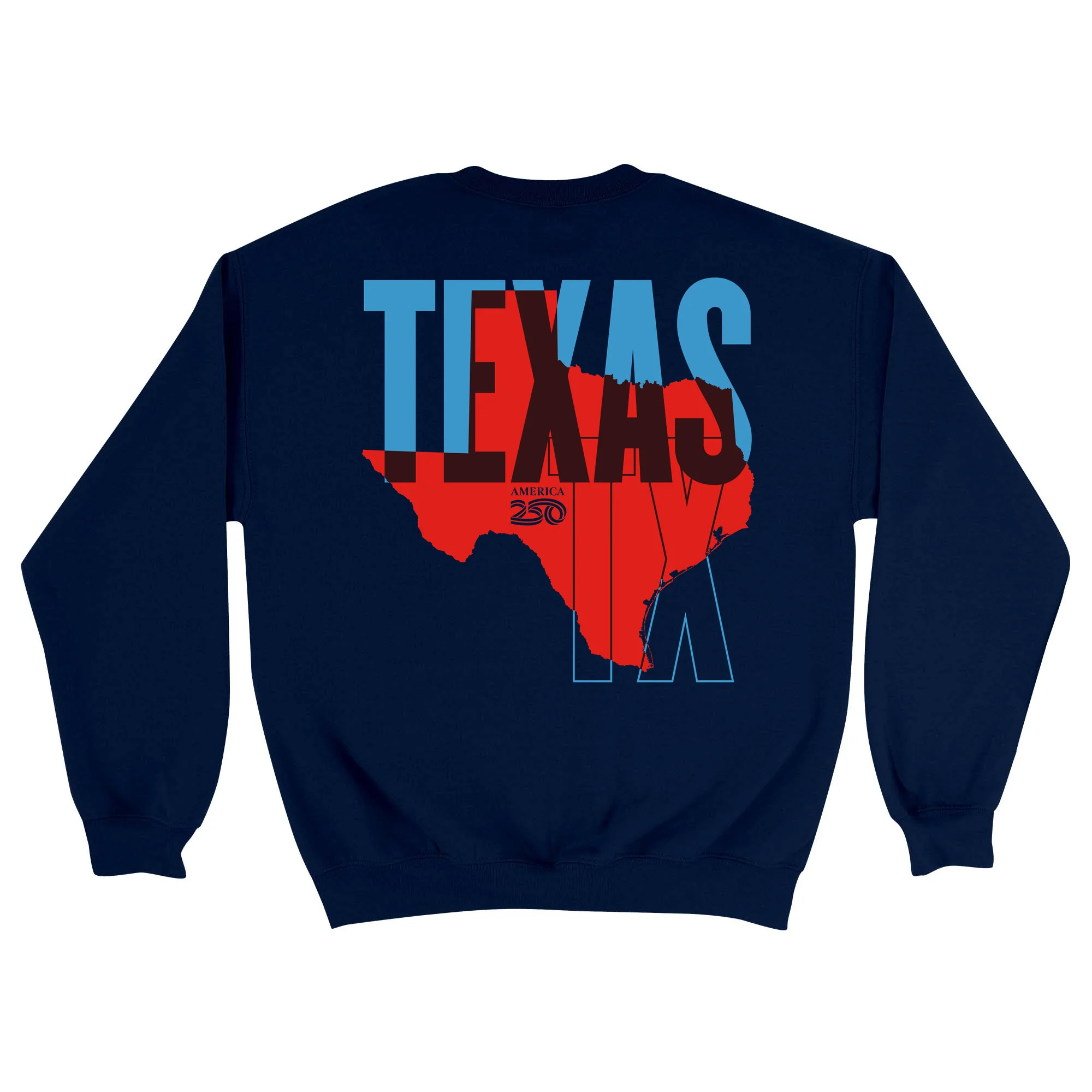 Official America250 Texas Unisex Crewneck Sweatshirt