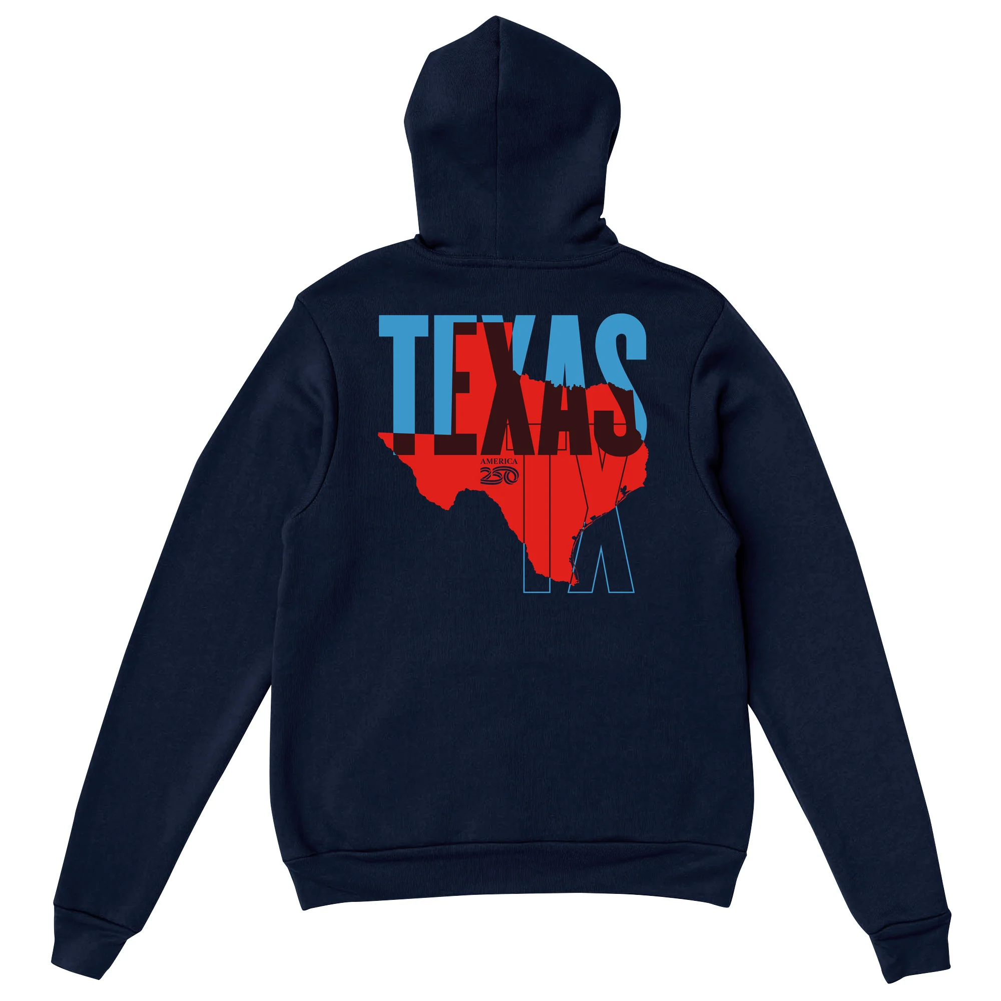 Official America250 Texas Unisex Hoodie