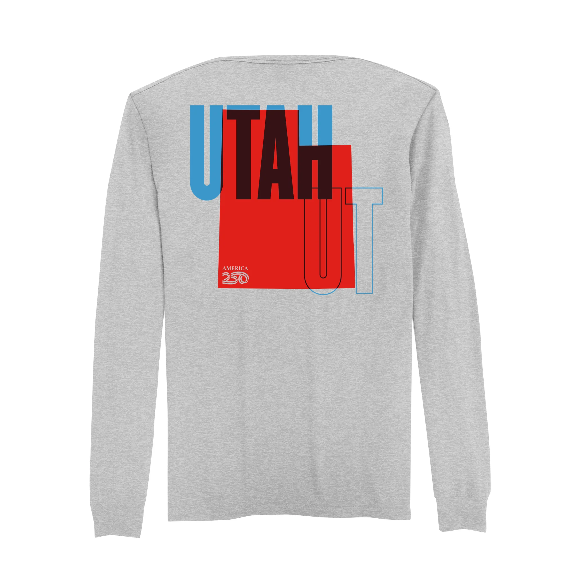 Official America250 Utah Men's Long Sleeve T-Shirt - Image 3