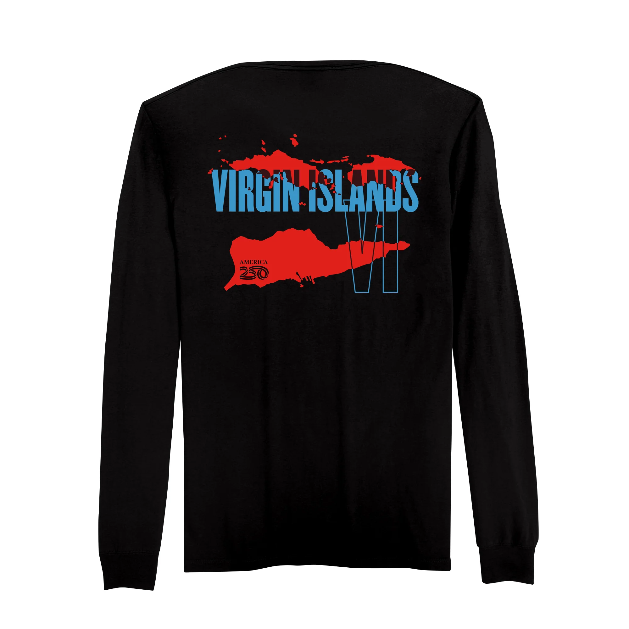 Official America250 Virgin Islands Men's Long Sleeve T-Shirt - Image 5