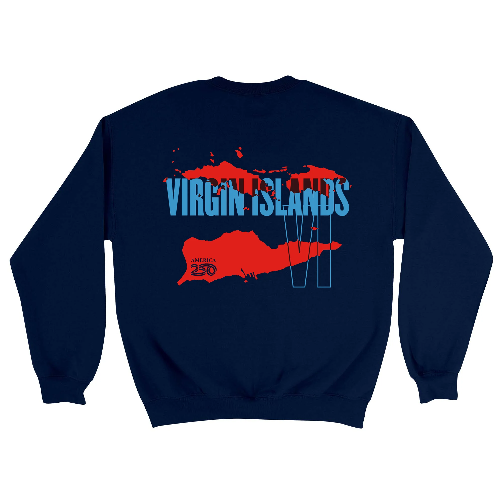 Official America250 Virgin Islands Unisex Crewneck Sweatshirt