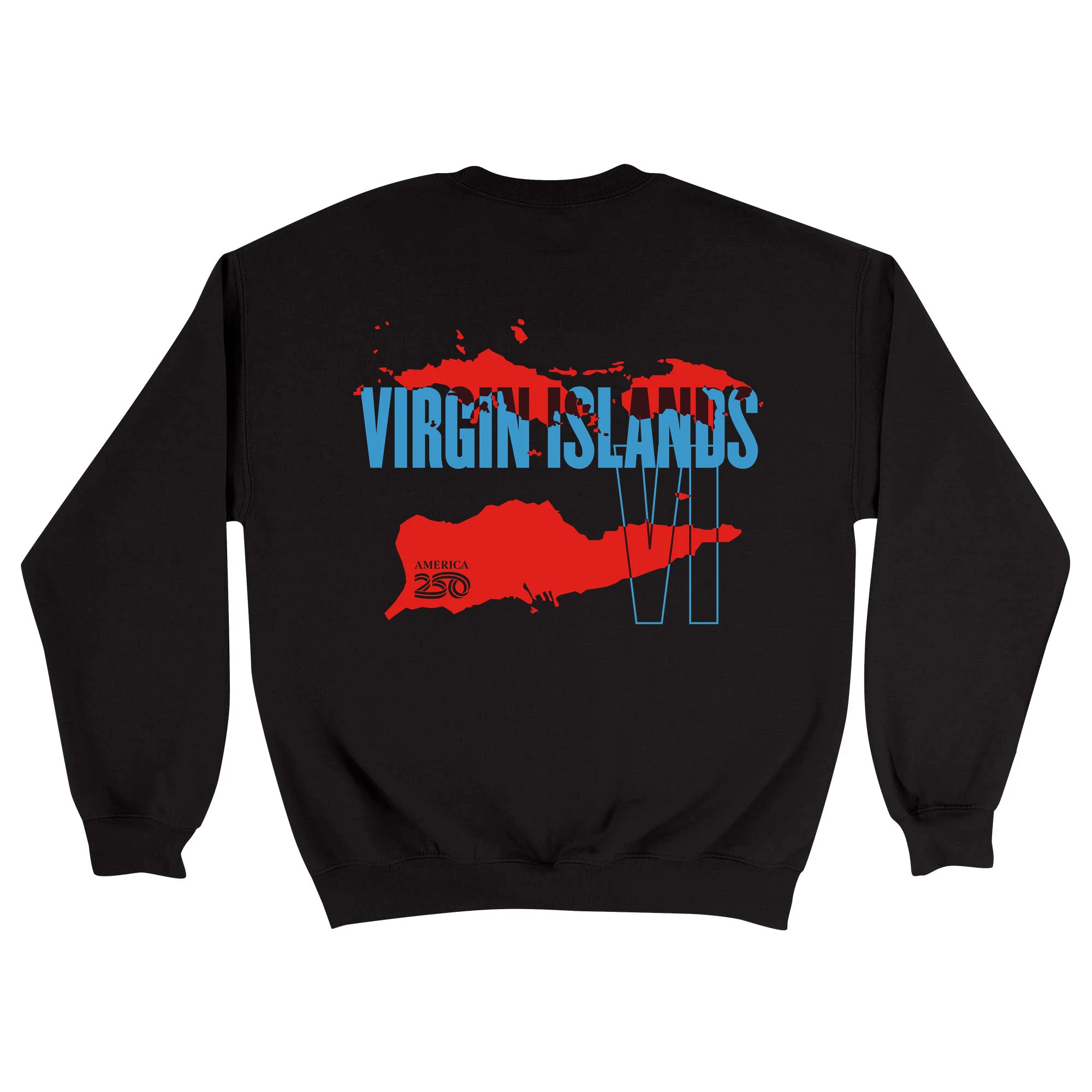 Official America250 Virgin Islands Unisex Crewneck Sweatshirt - Image 5