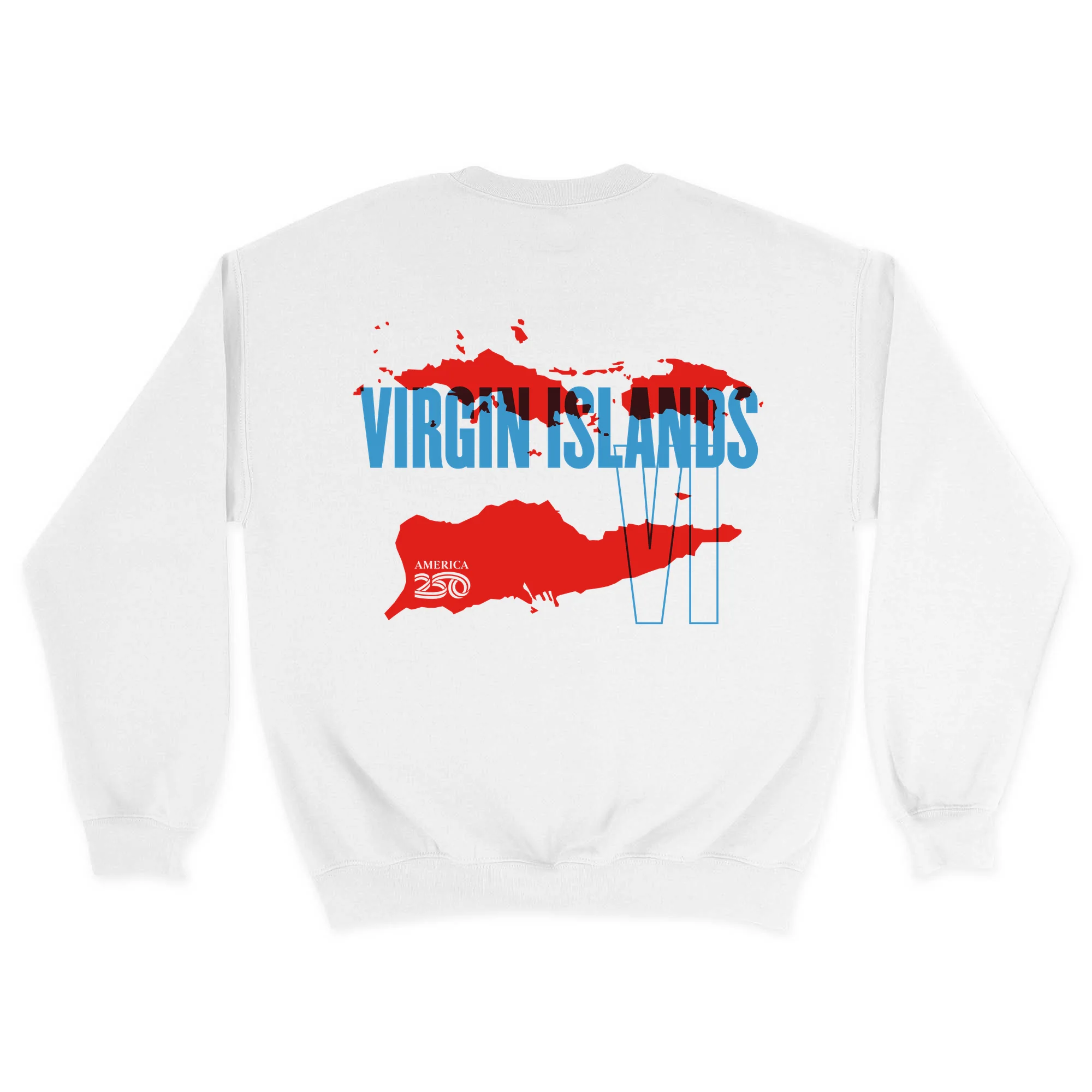 Official America250 Virgin Islands Unisex Crewneck Sweatshirt - Image 7