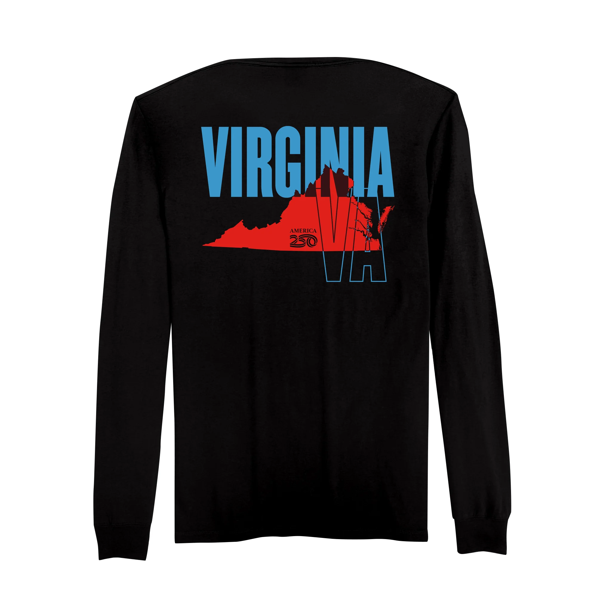 Official America250 Virginia Men's Long Sleeve T-Shirt - Image 5