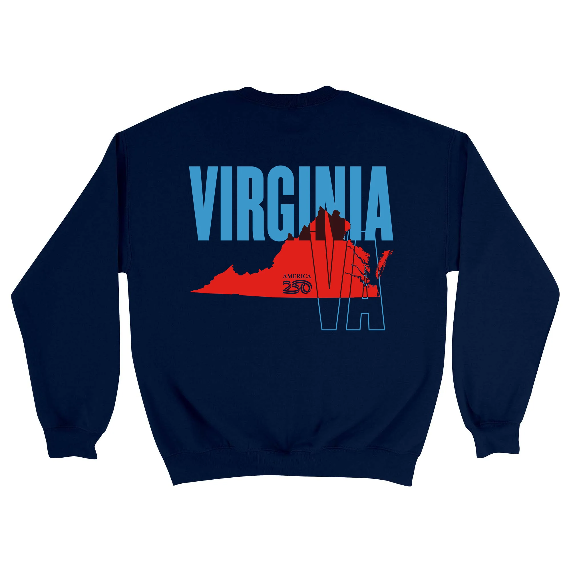 Official America250 Virginia Unisex Crewneck Sweatshirt