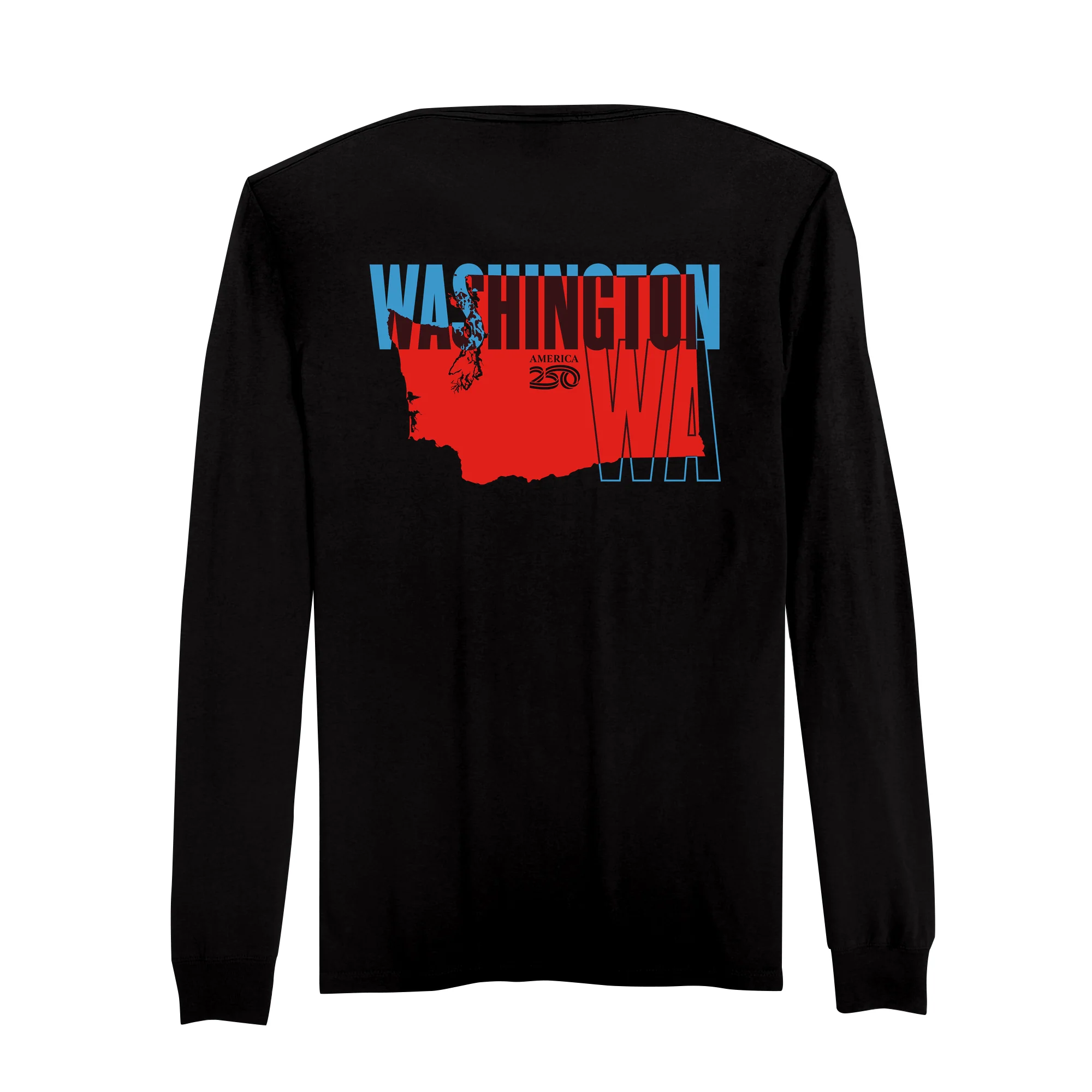 Official America250 Washington Men's Long Sleeve T-Shirt - Image 5