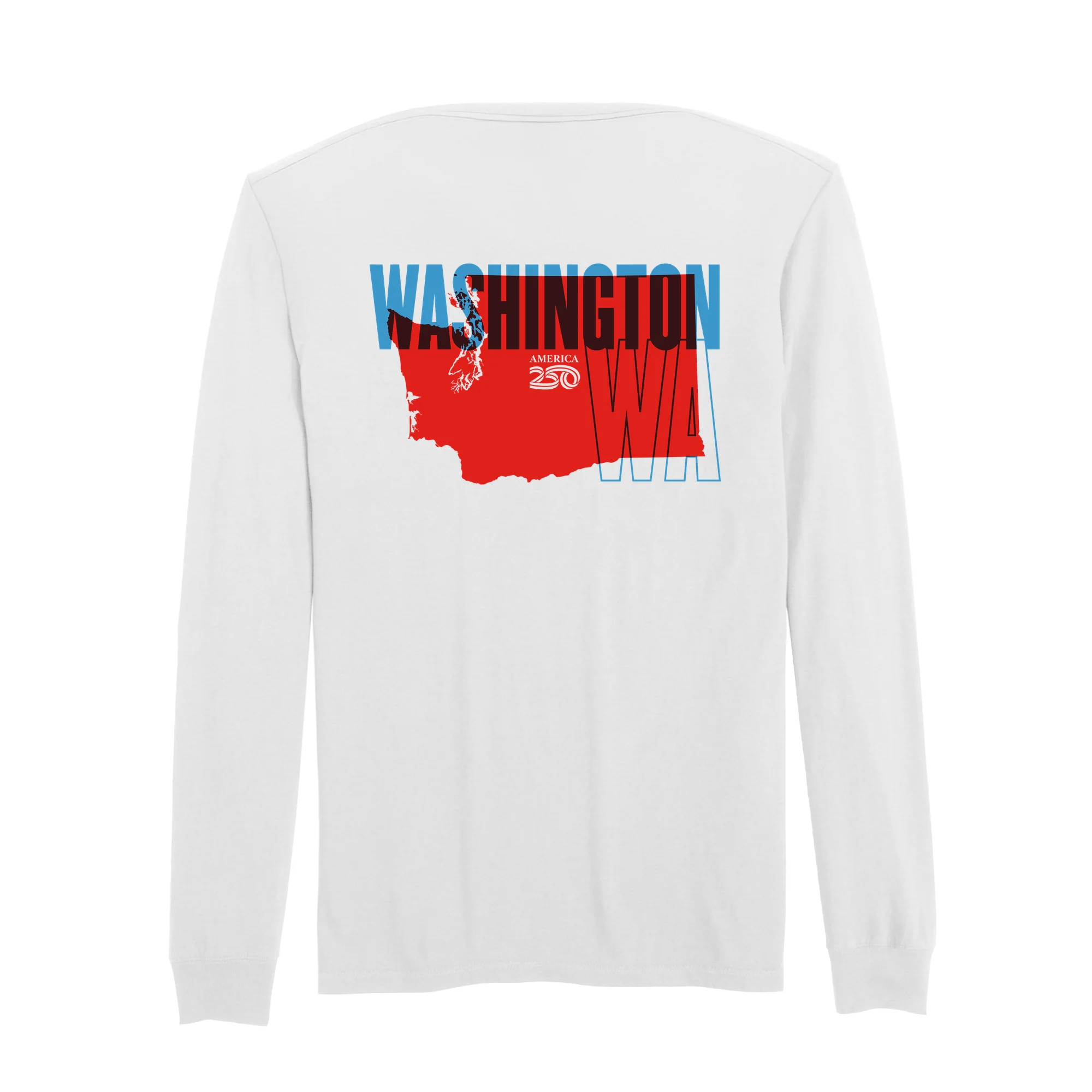 Official America250 Washington Men's Long Sleeve T-Shirt - Image 7