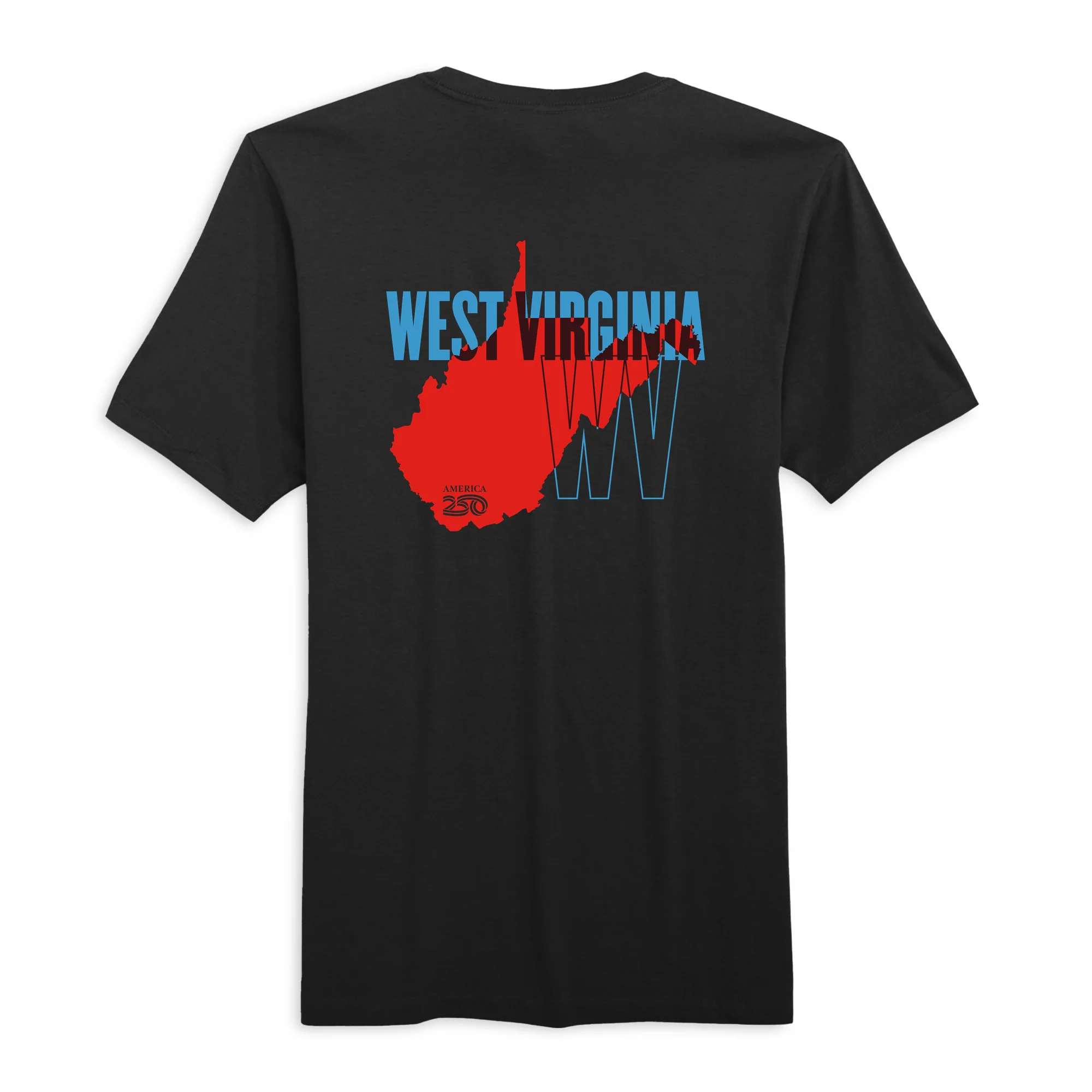 Official America250 West Virginia Men's T-Shirt - Image 3
