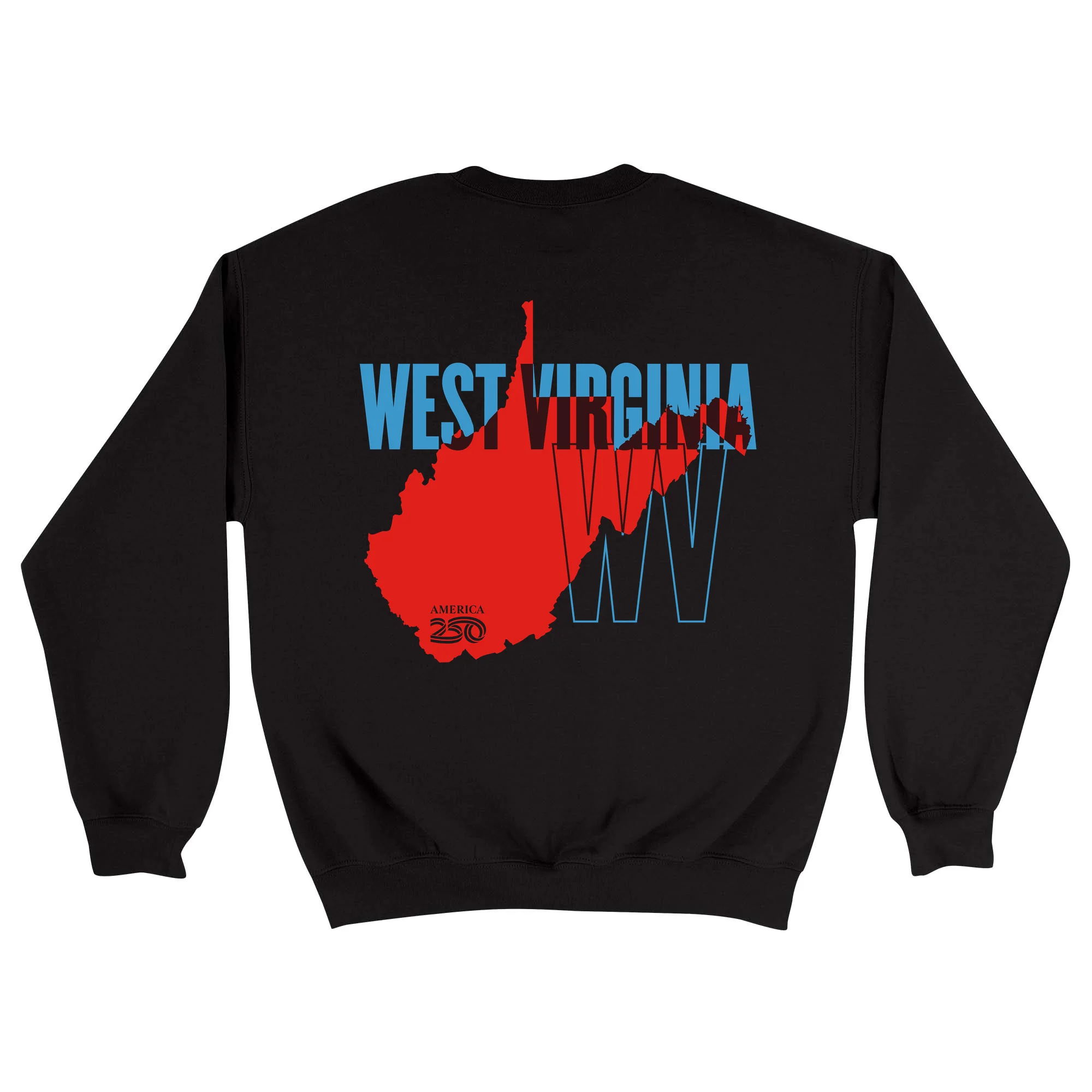 Official America250 West Virginia Unisex Crewneck Sweatshirt - Image 5