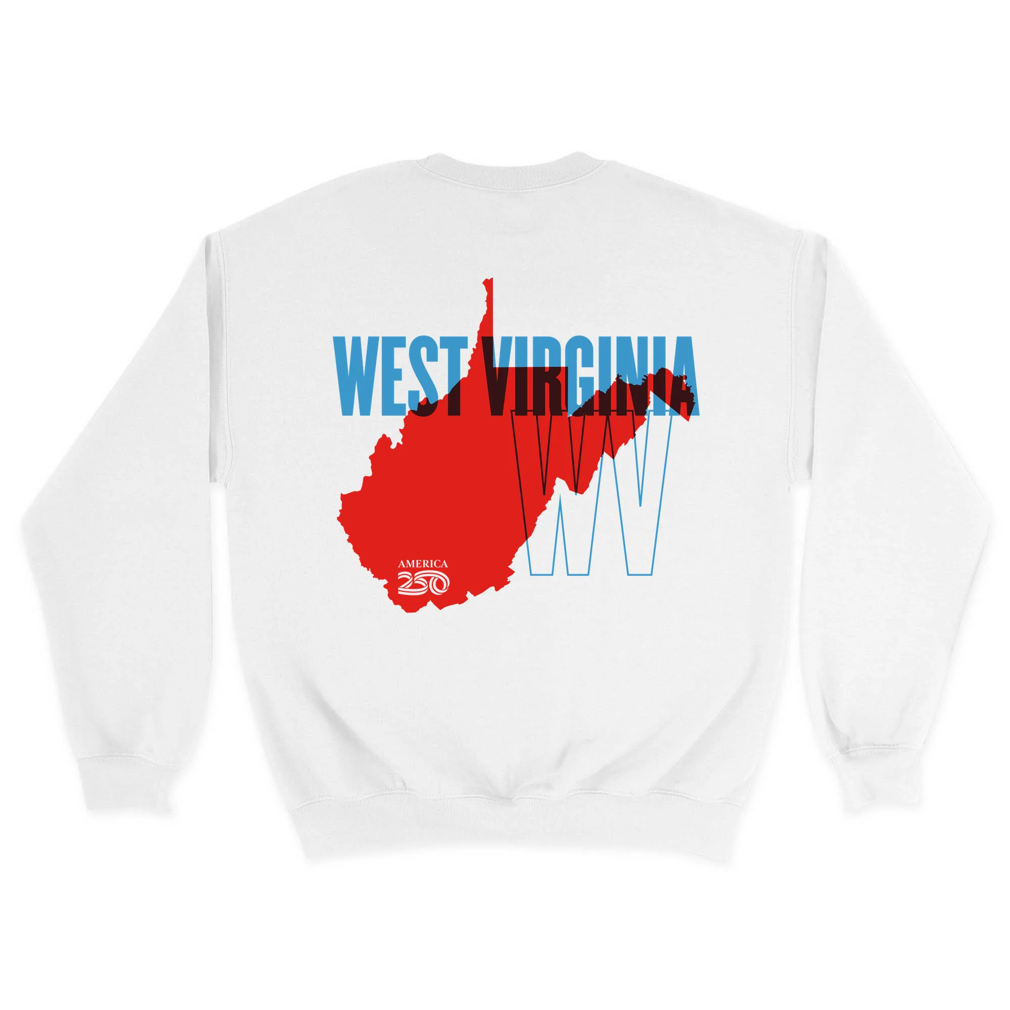 Official America250 West Virginia Unisex Crewneck Sweatshirt - Image 7