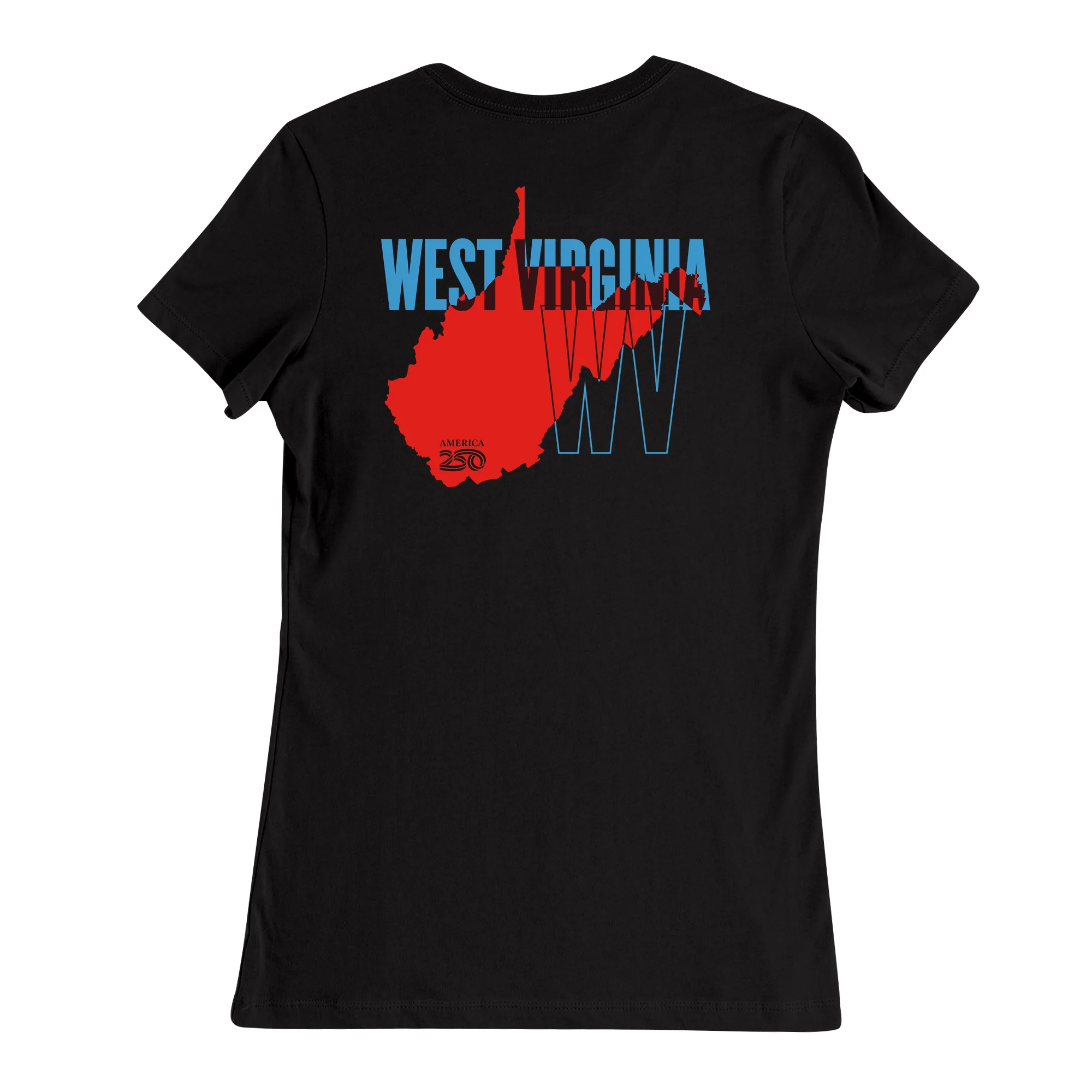 Official America250 West Virginia Women's T-Shirt - Image 3