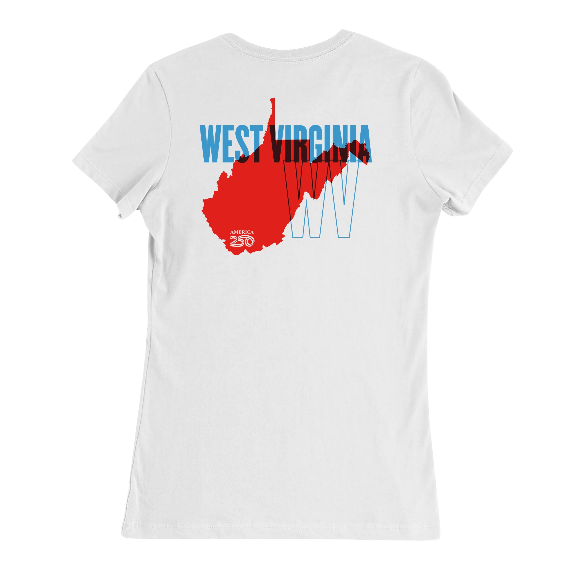 Official America250 West Virginia Women's T-Shirt - Image 5