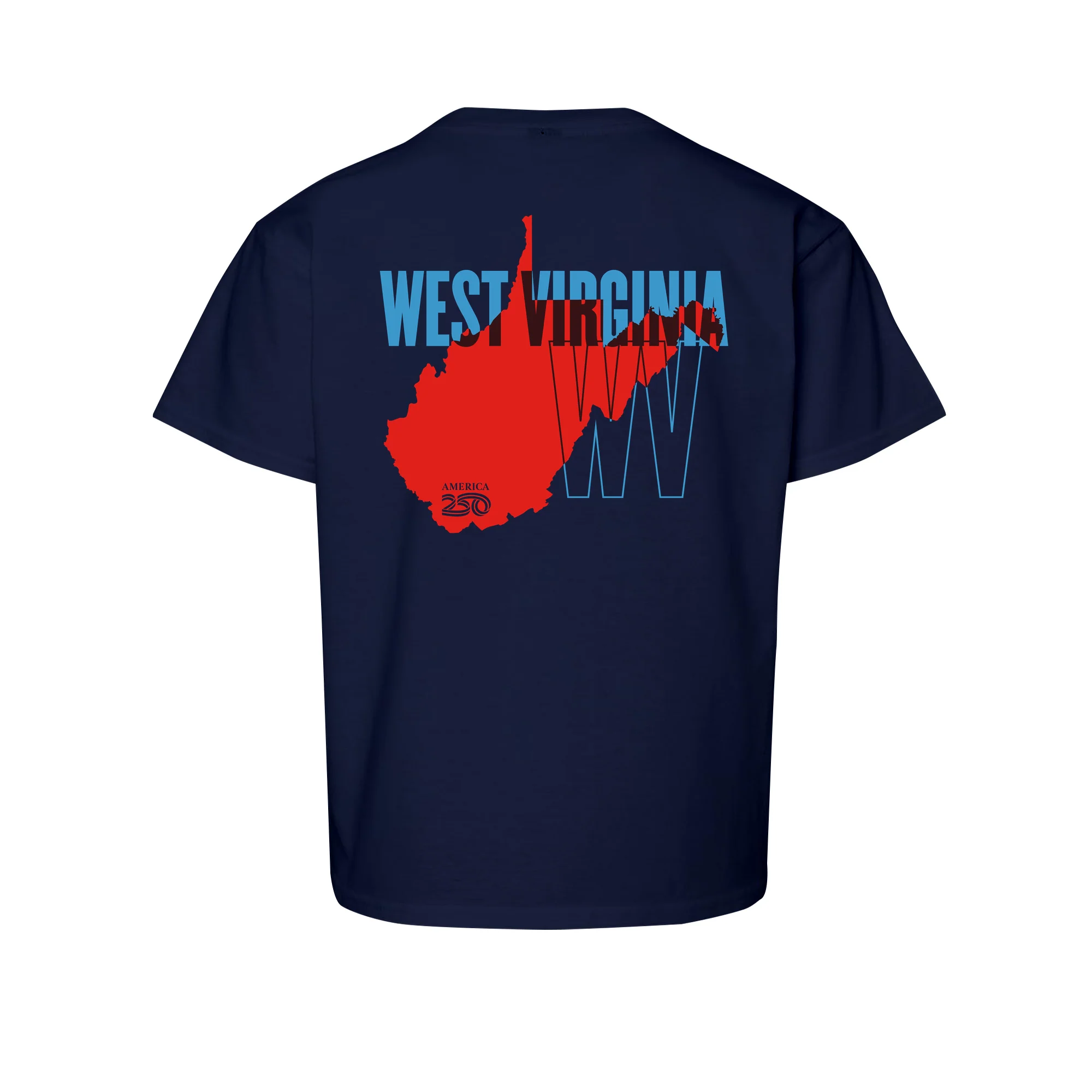 Official America250 West Virginia Youth T-Shirt