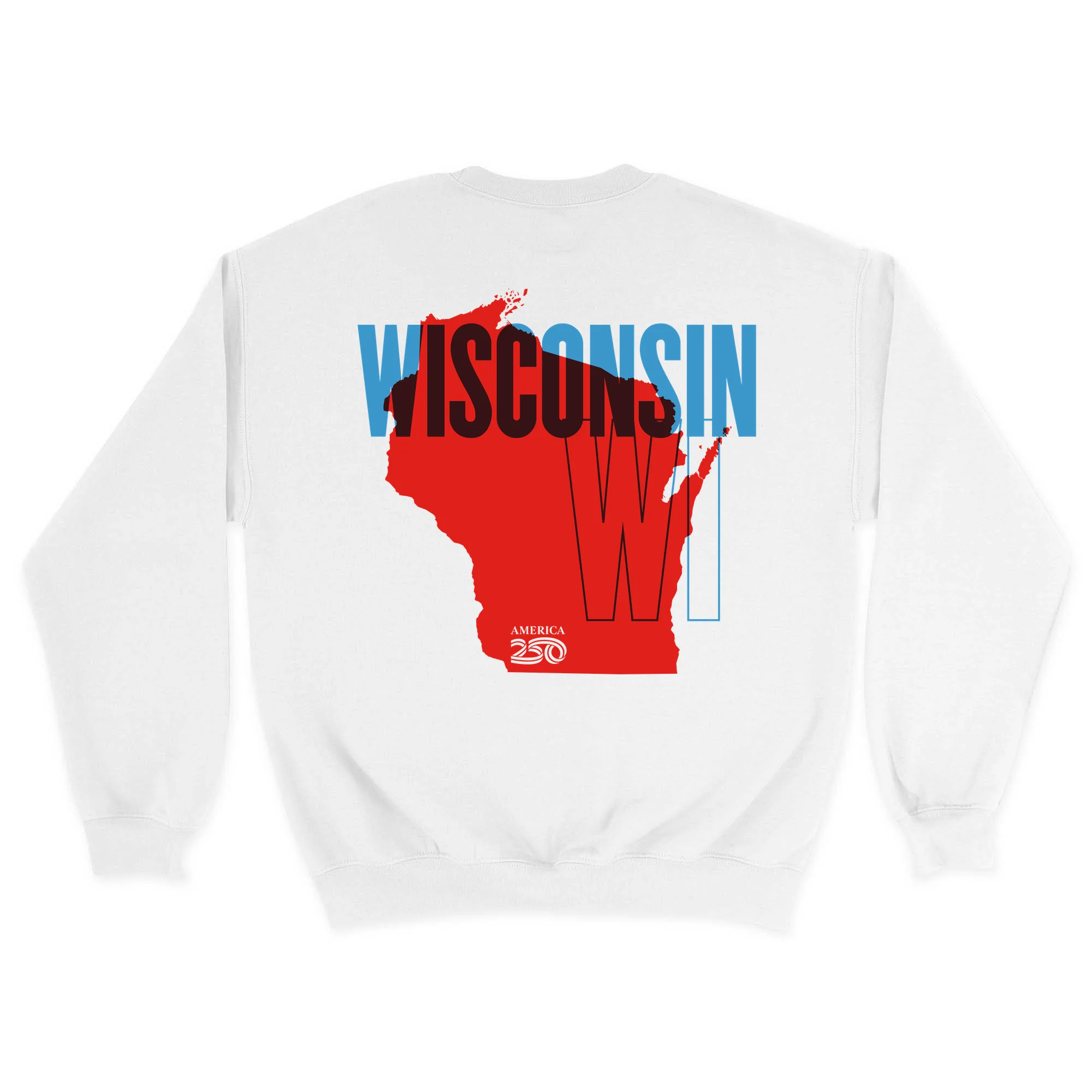 Official America250 Wisconsin Unisex Crewneck Sweatshirt - Image 7