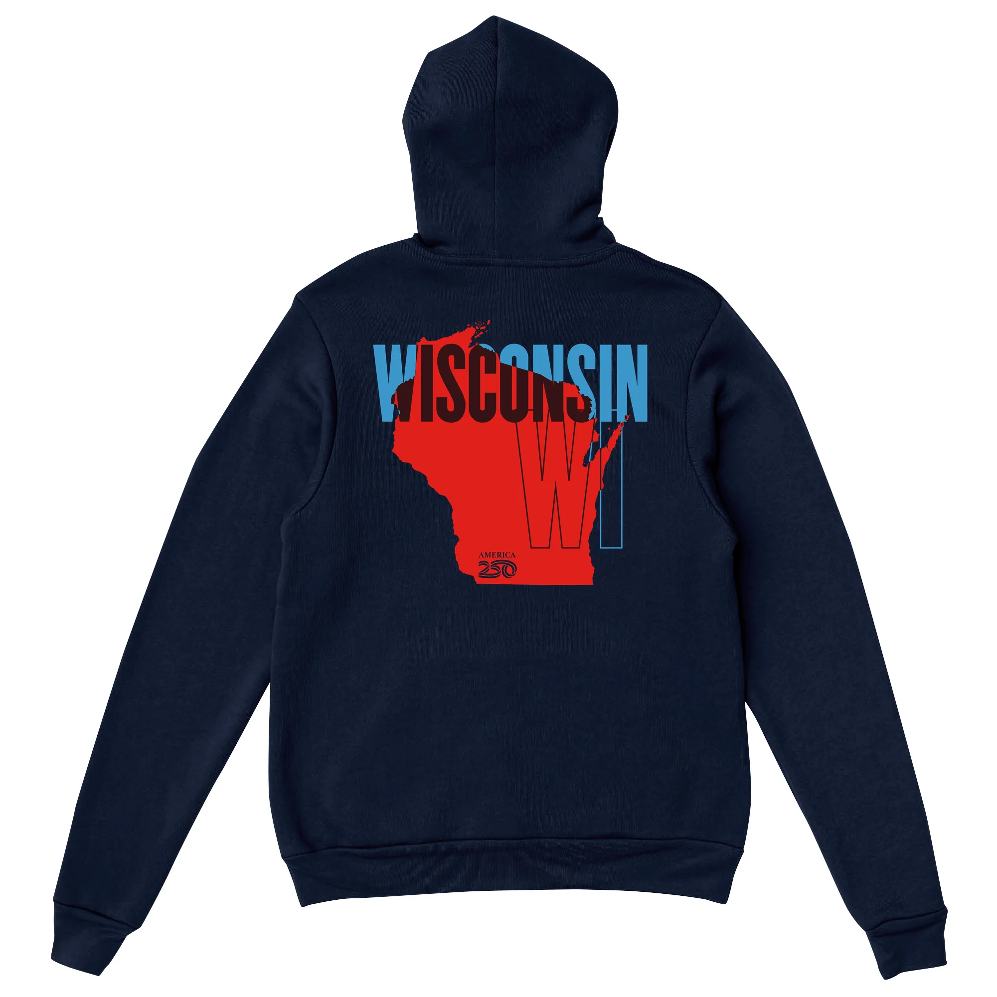 Official America250 Wisconsin Unisex Hoodie
