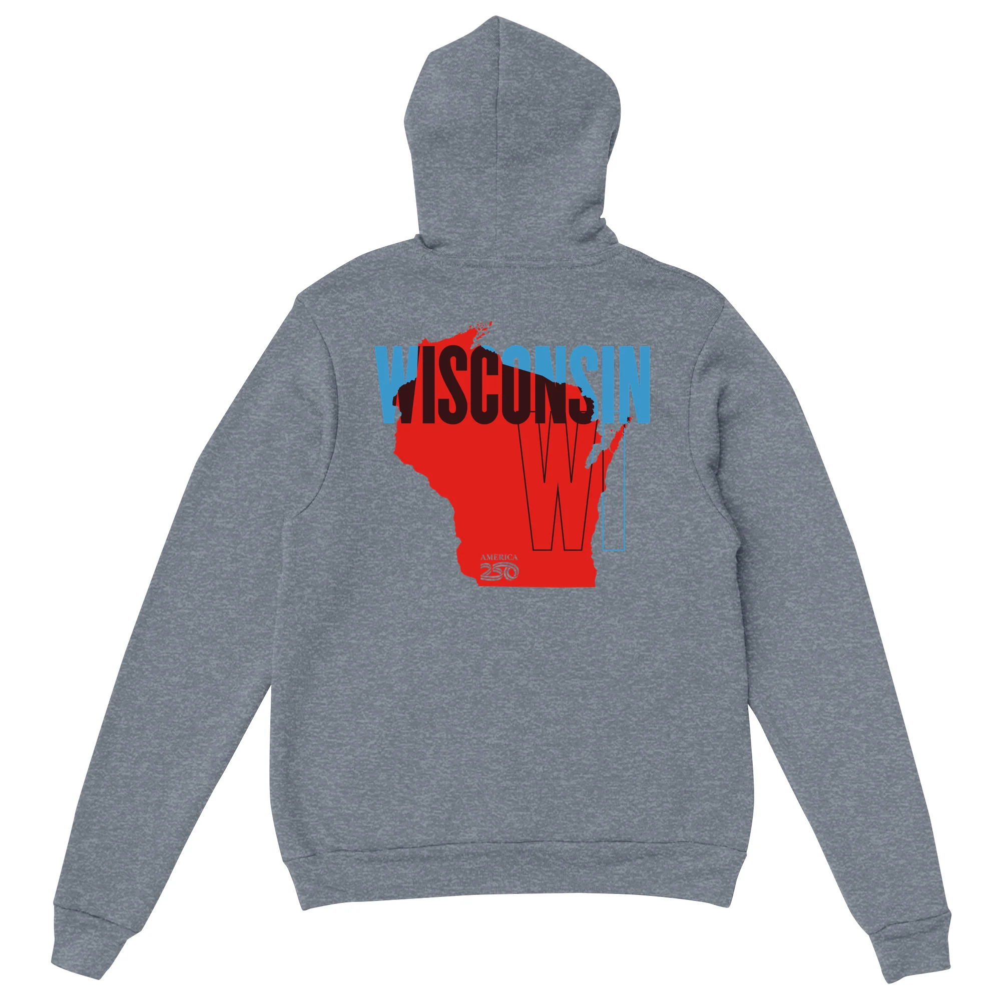 Official America250 Wisconsin Unisex Hoodie - Image 3