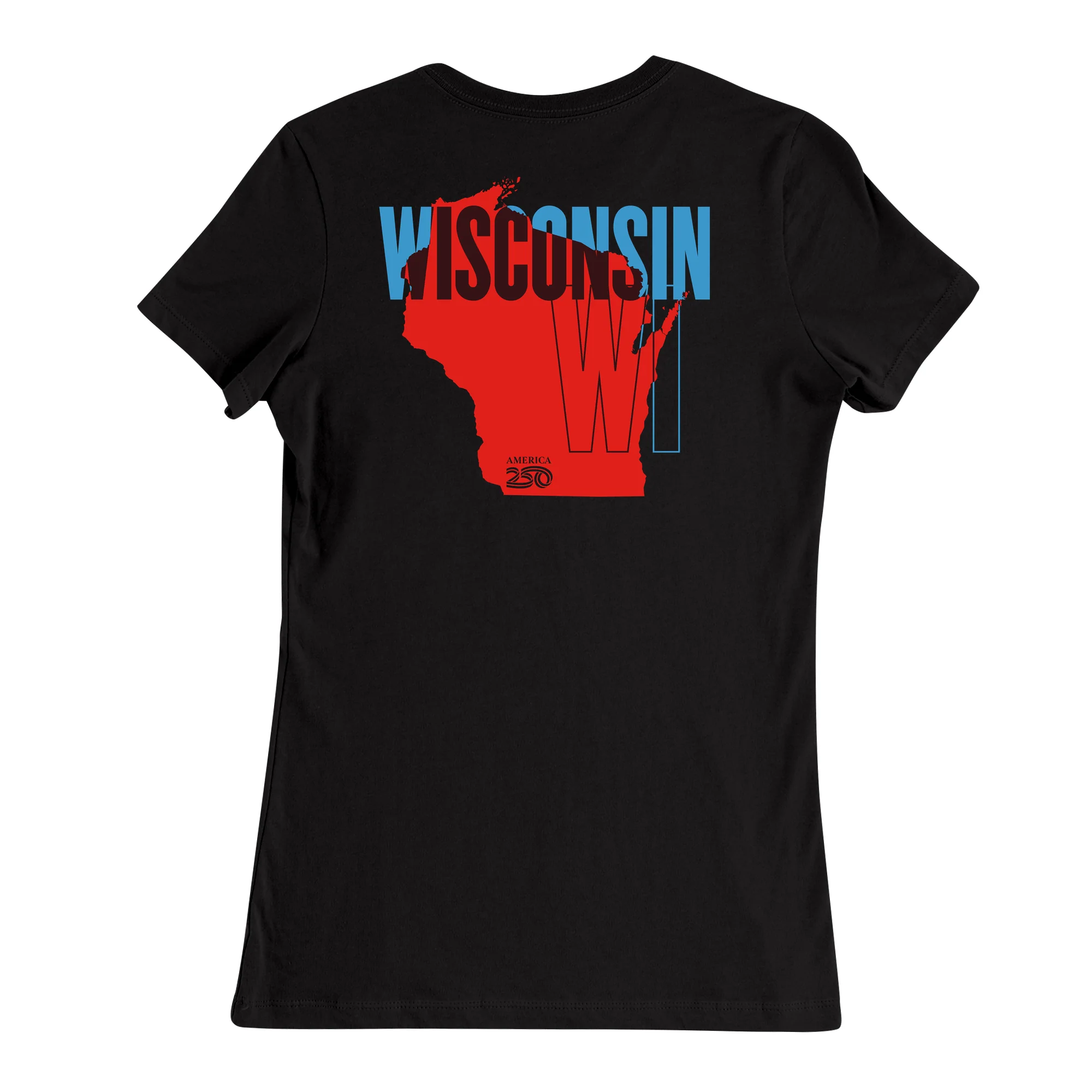 Official America250 Wisconsin Women's T-Shirt - Image 3