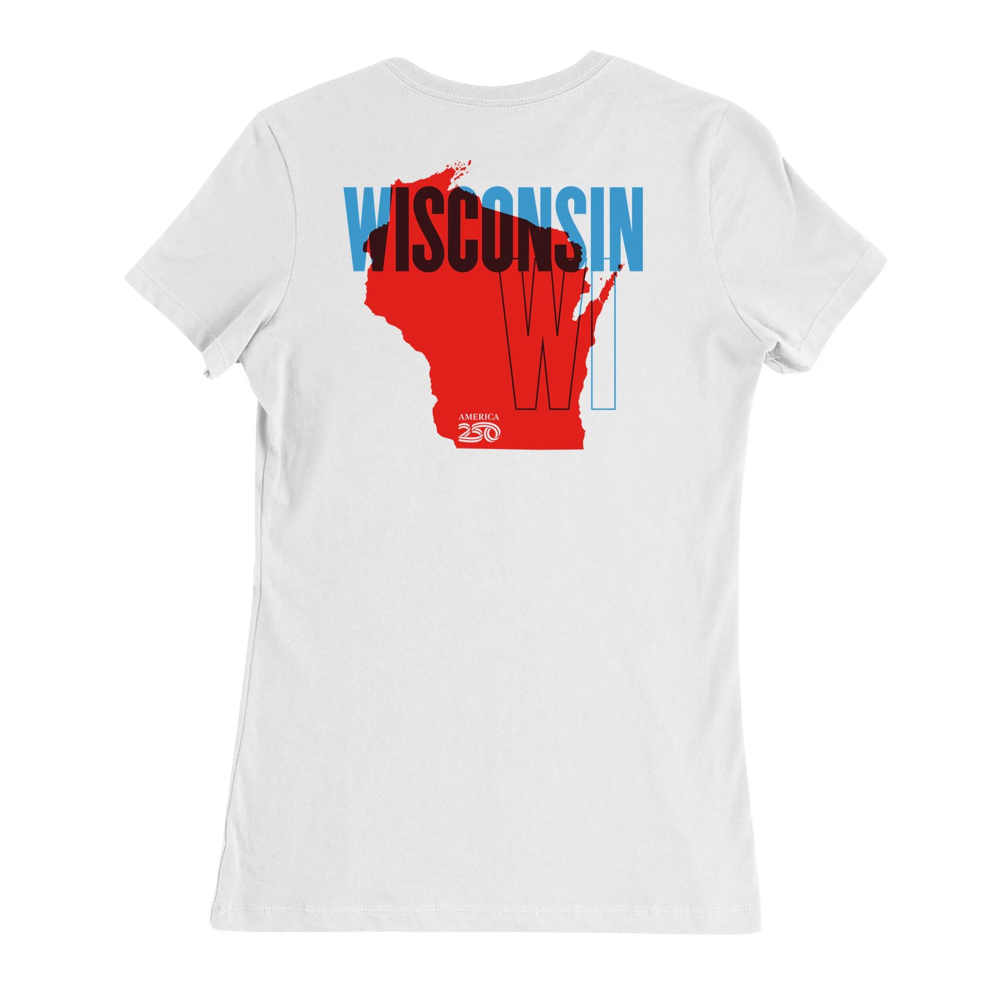 Official America250 Wisconsin Women's T-Shirt - Image 5