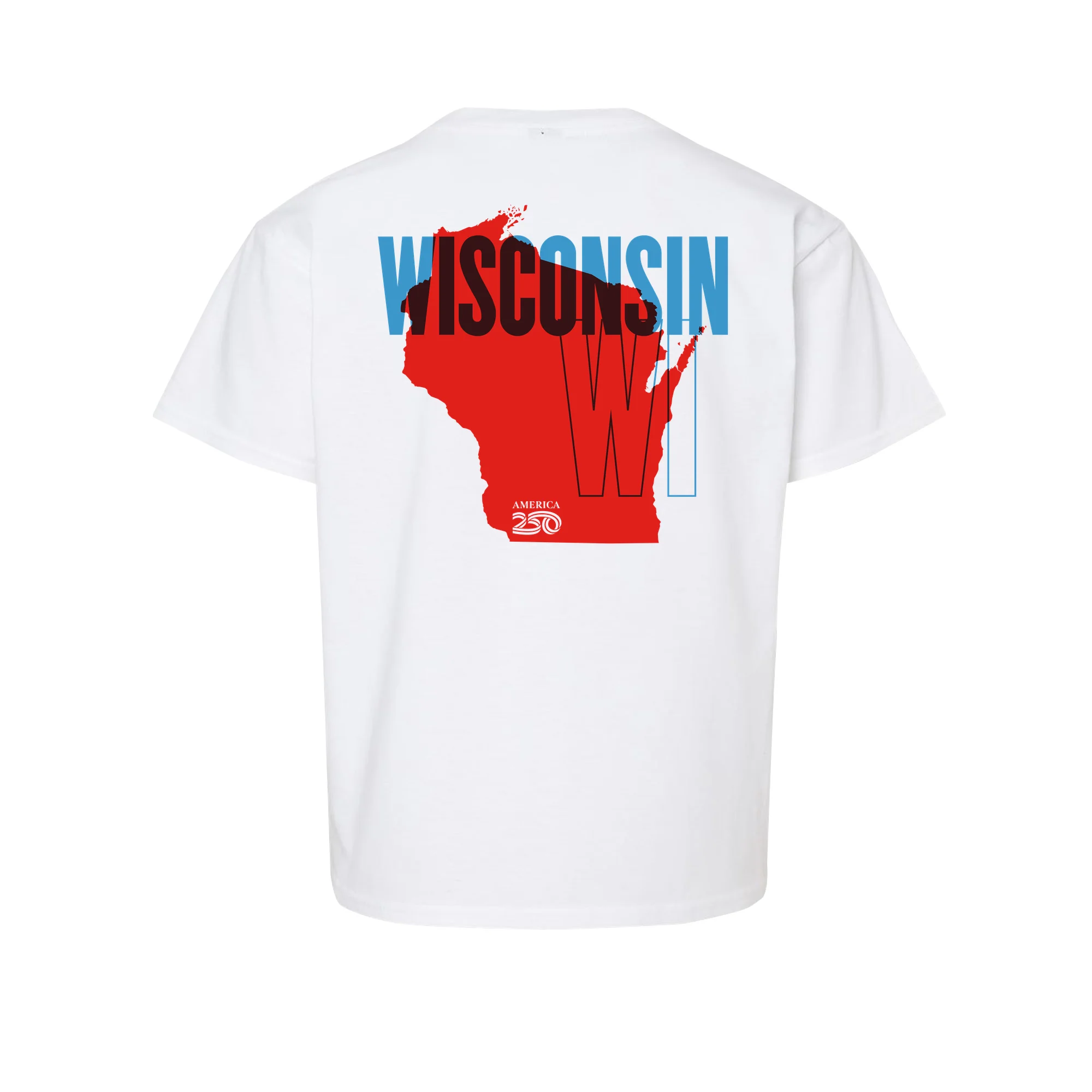 Official America250 Wisconsin Youth T-Shirt - Image 3