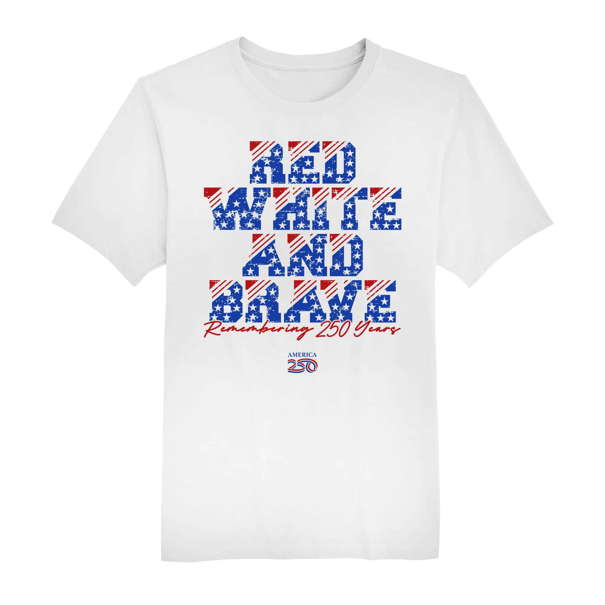 America250 Red, White & Brave Men's T-Shirt - Image 2