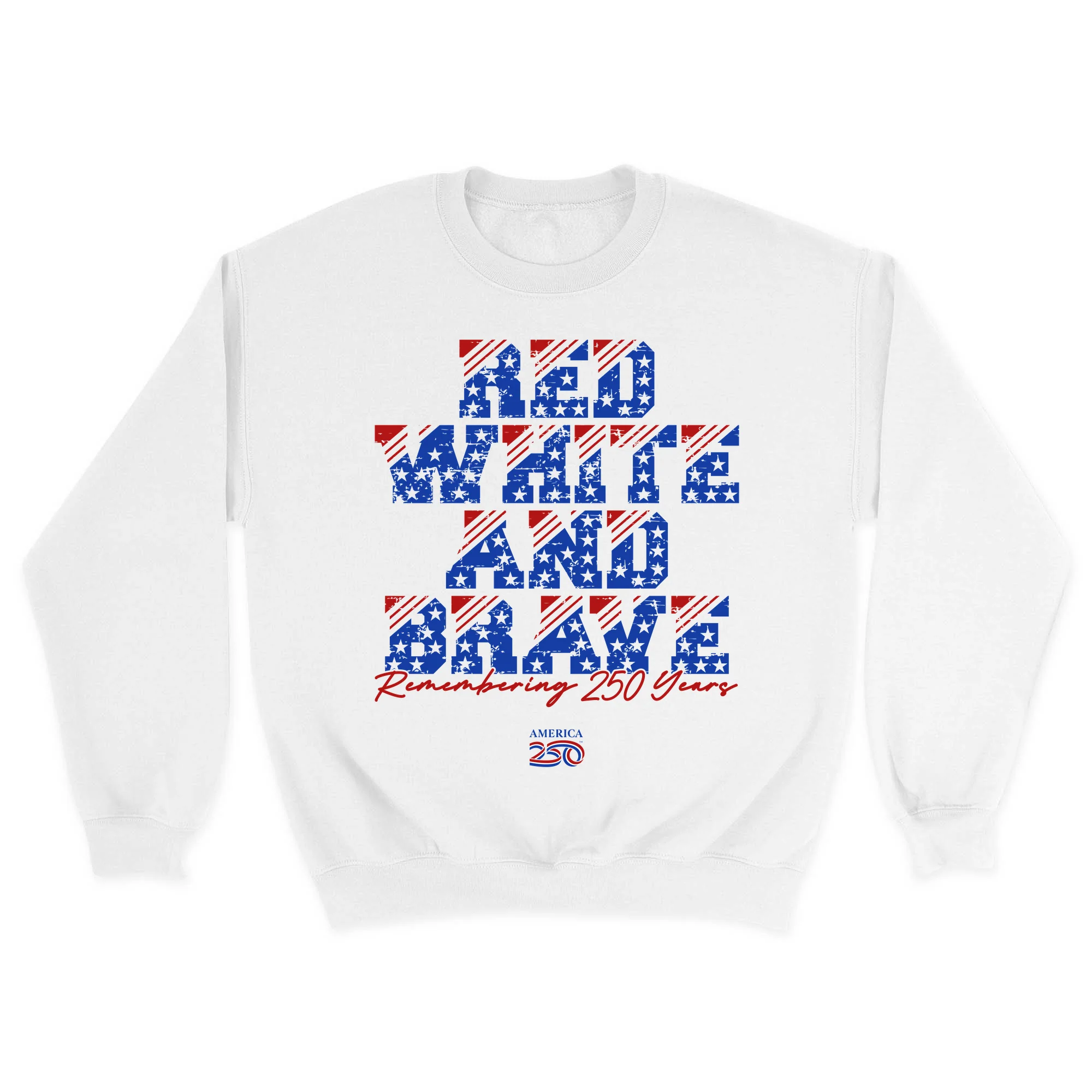 America250 Red, White & Brave Unisex Crewneck Sweatshirt - Image 3