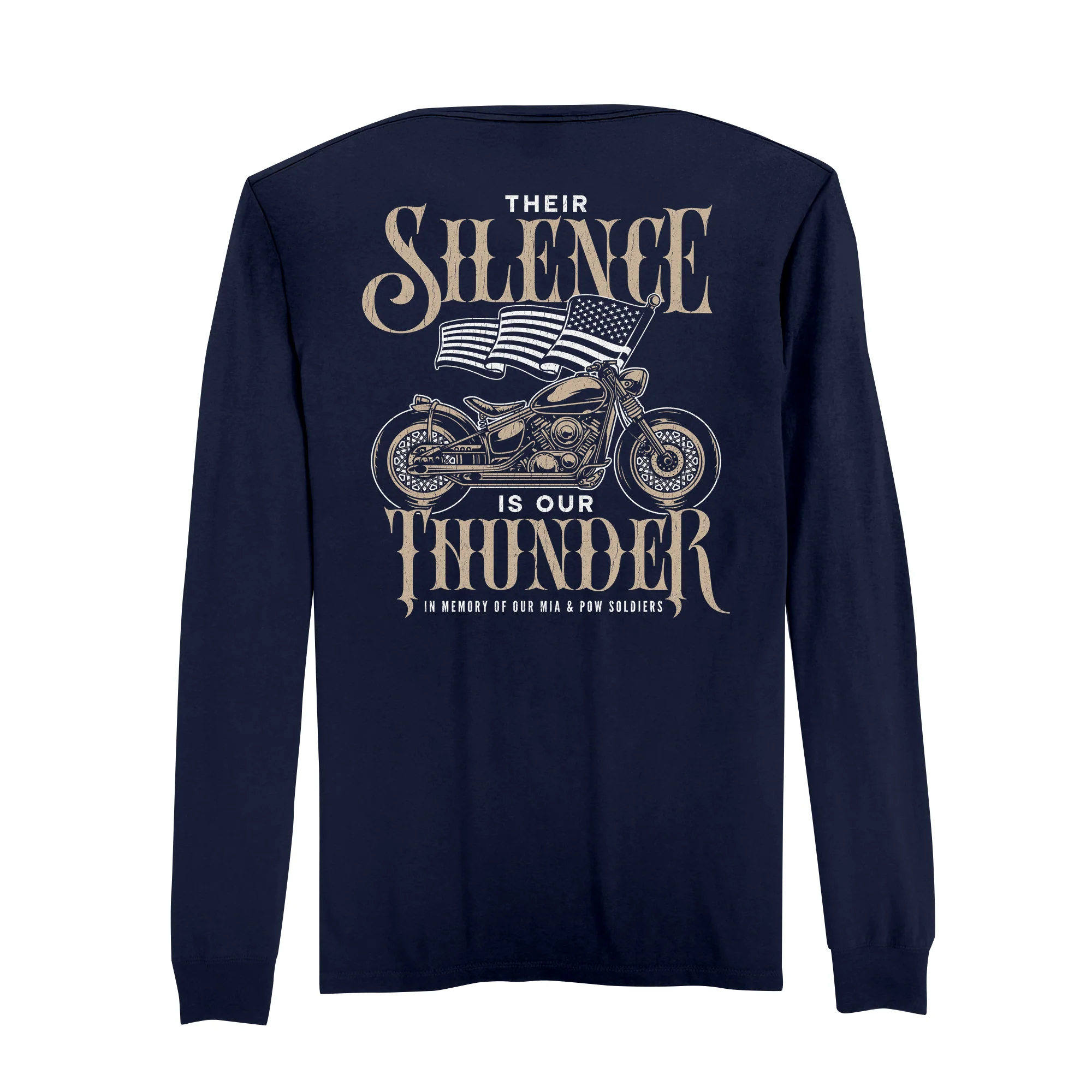 America250 Thunder Men's Long Sleeve T-Shirt - Image 3