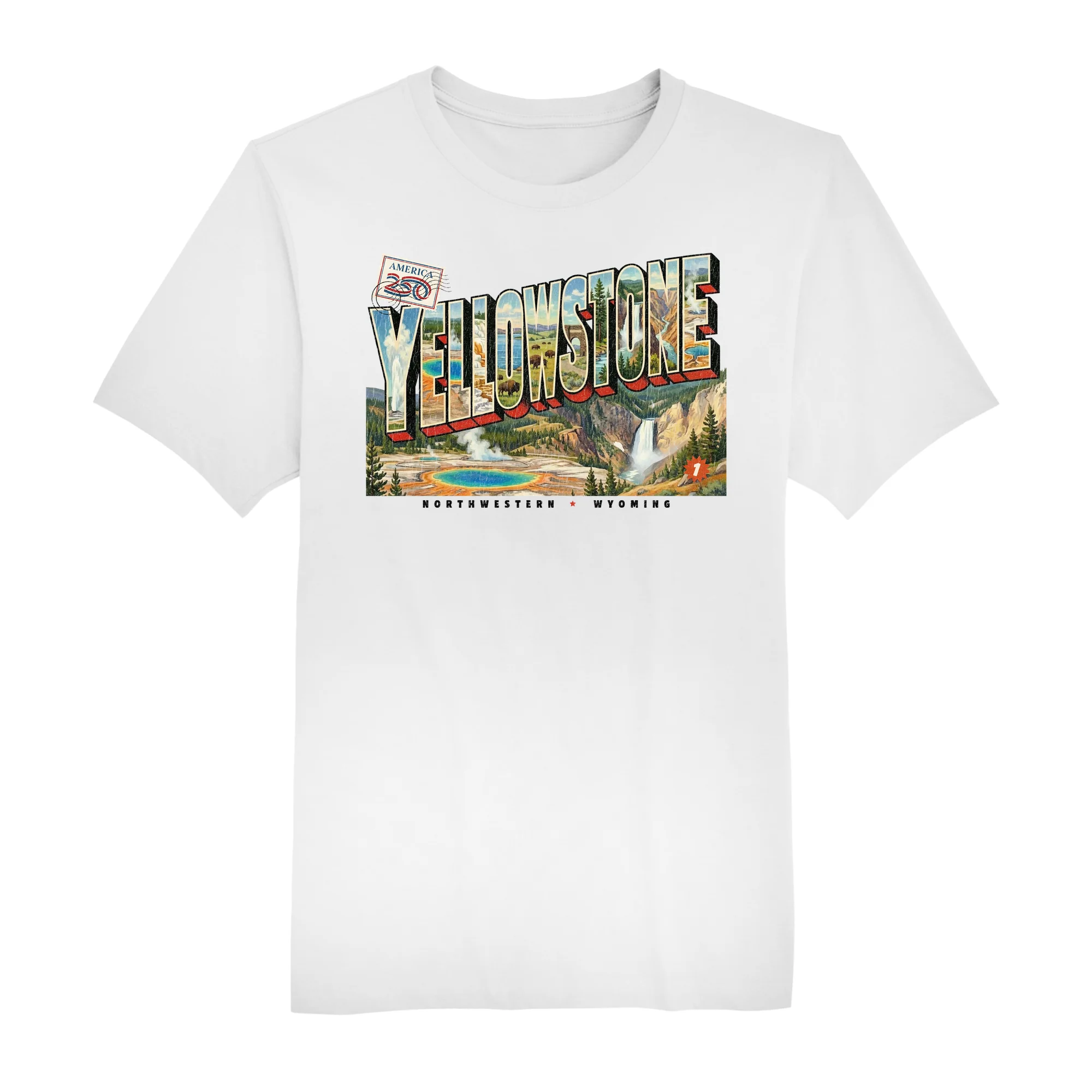 America250 Yellowstone Men's T-Shirt - Image 3