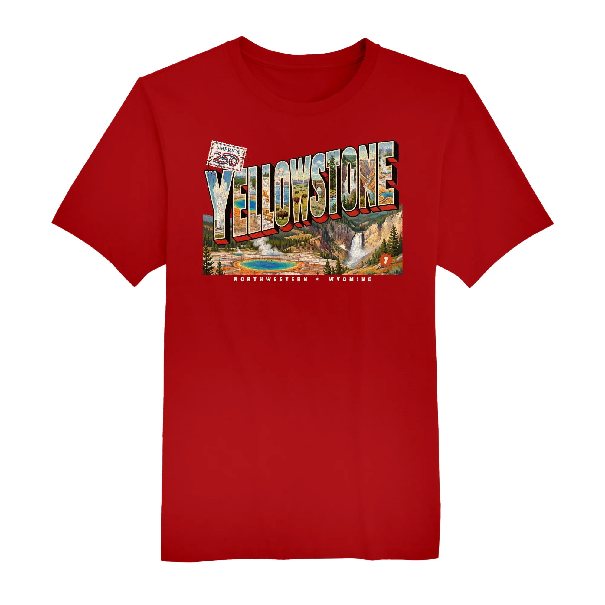 America250 Yellowstone Men's T-Shirt - Image 7