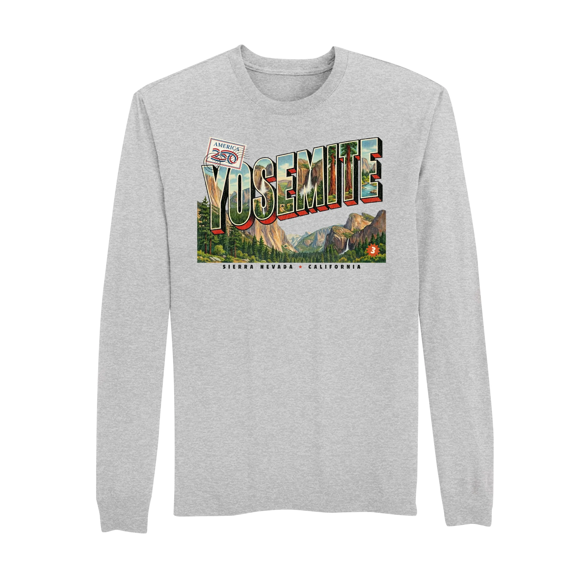 America250 Yosemite Men's Long Sleeve T-Shirt - Image 5