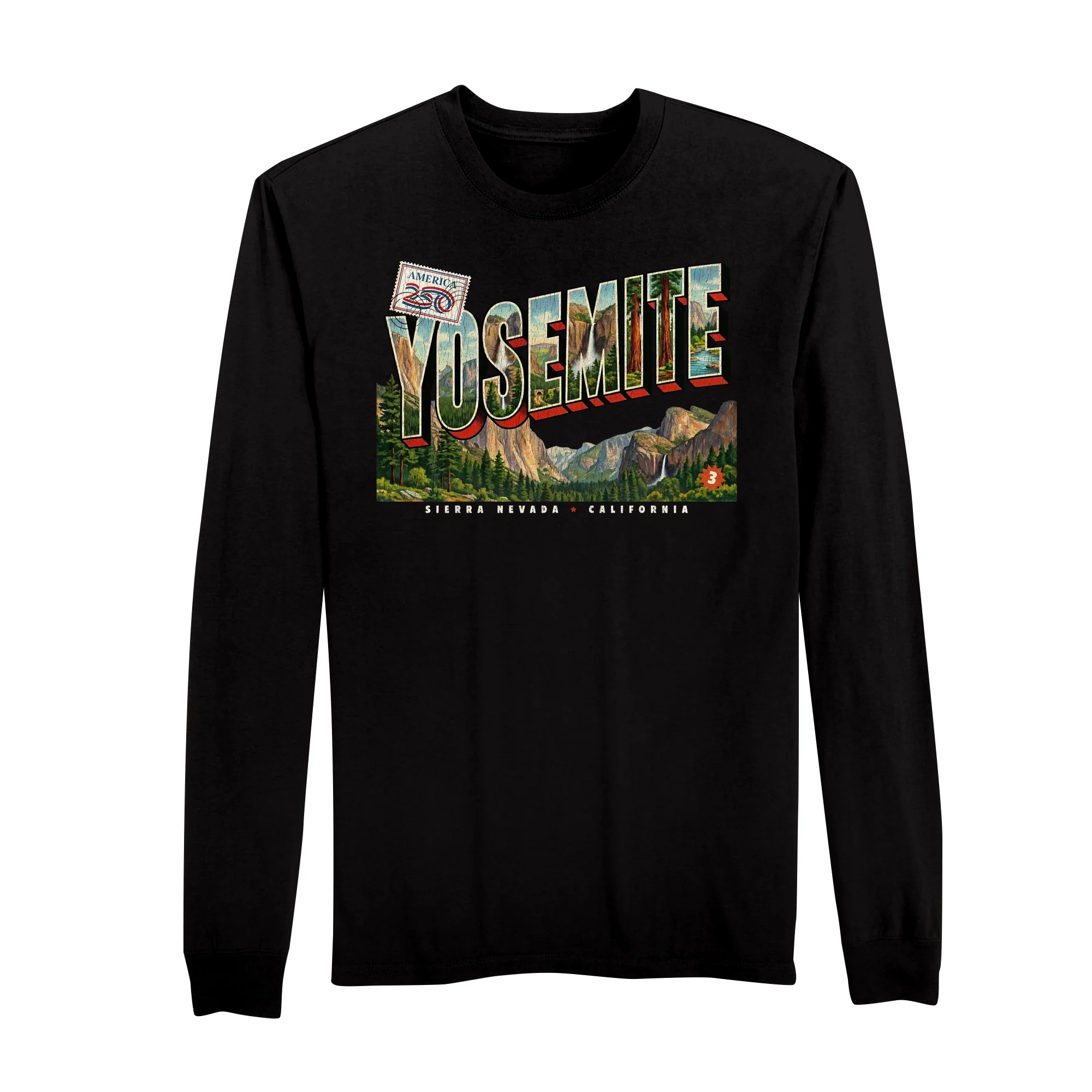 America250 Yosemite Men's Long Sleeve T-Shirt - Image 7